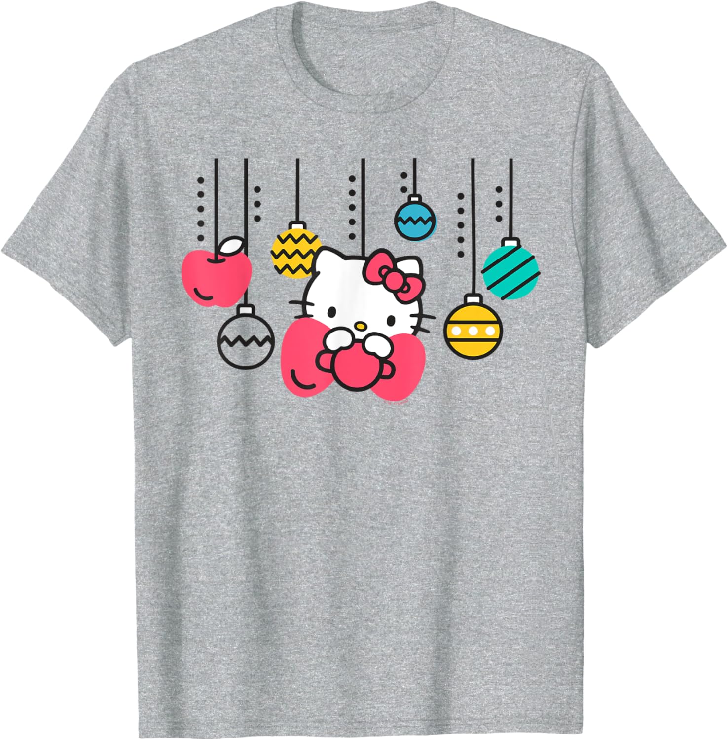 Adorable Hello Kitty Christmas Ornament T-Shirt for Holiday Cheer - 10