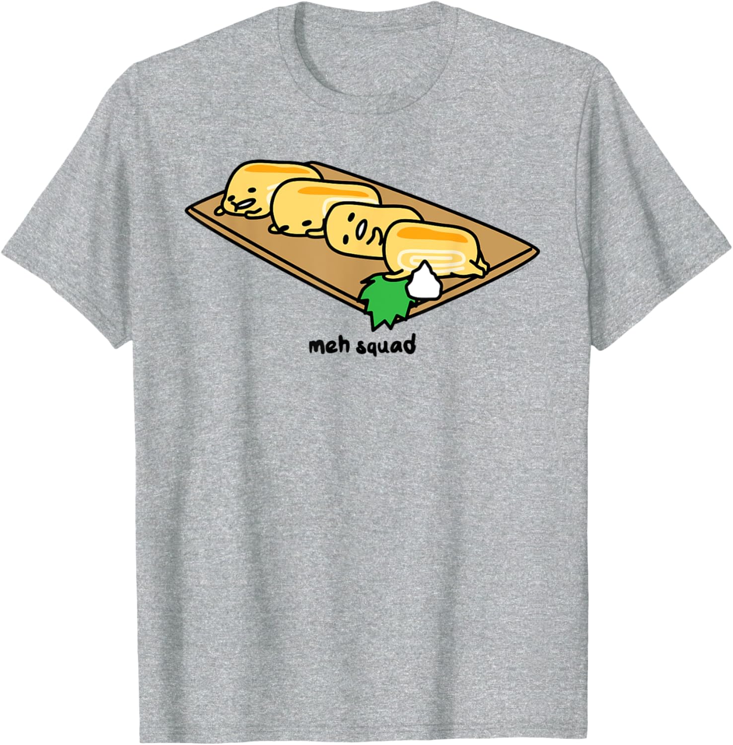 Gudetama Lazy Egg Sushi Tamagoyaki T-Shirt for Fun and Comfort - 10
