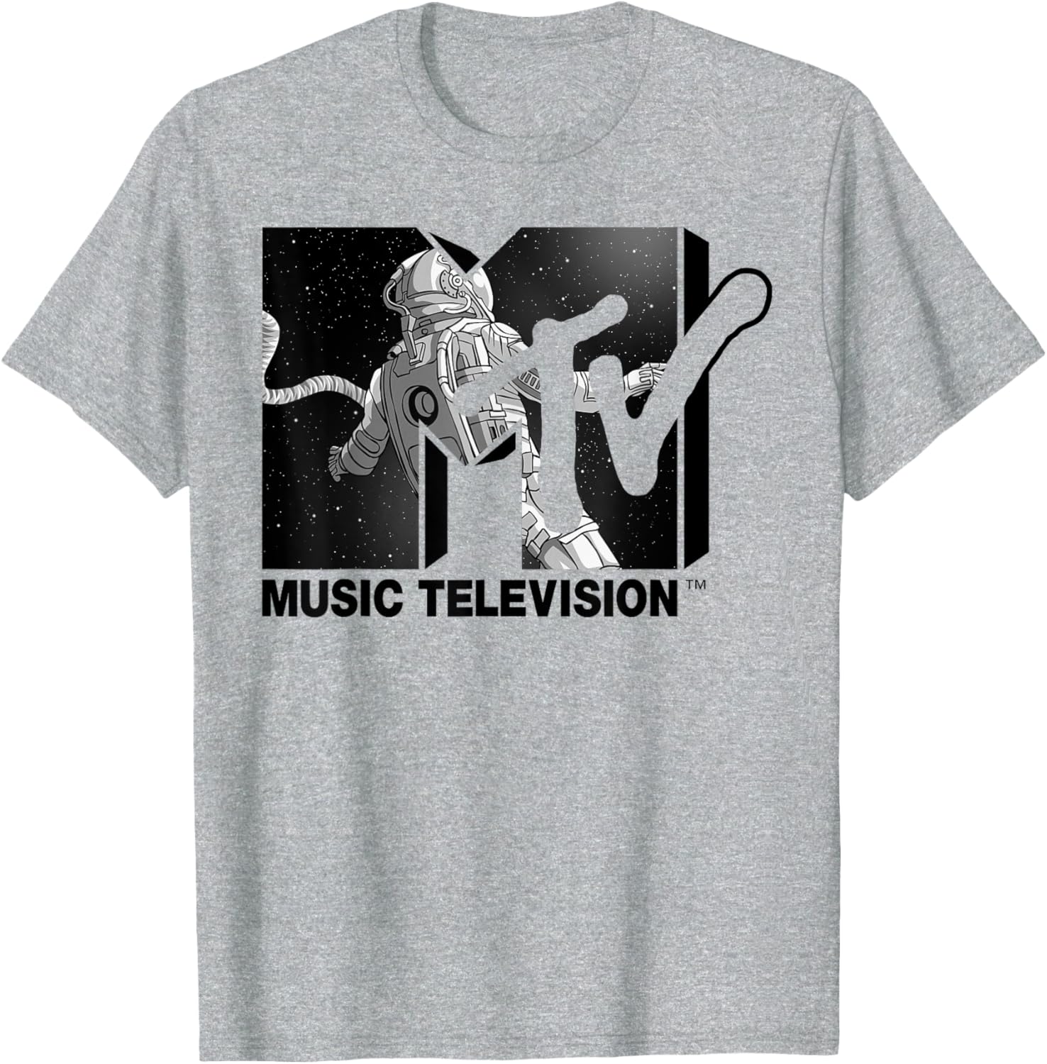 Mademark x MTV Astronaut Stratosphere Tee - Cool Graphic T-Shirt for Fans - 1