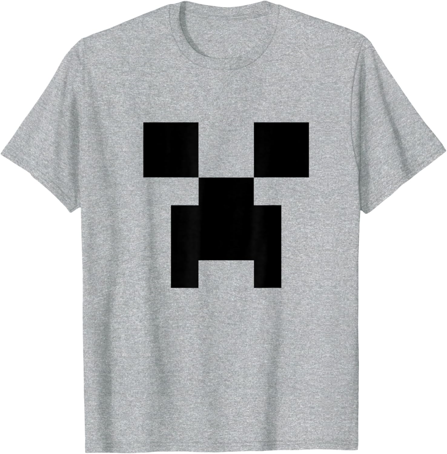Minecraft Big Creeper Face Minimalist Pixel T-Shirt for Fans - 7