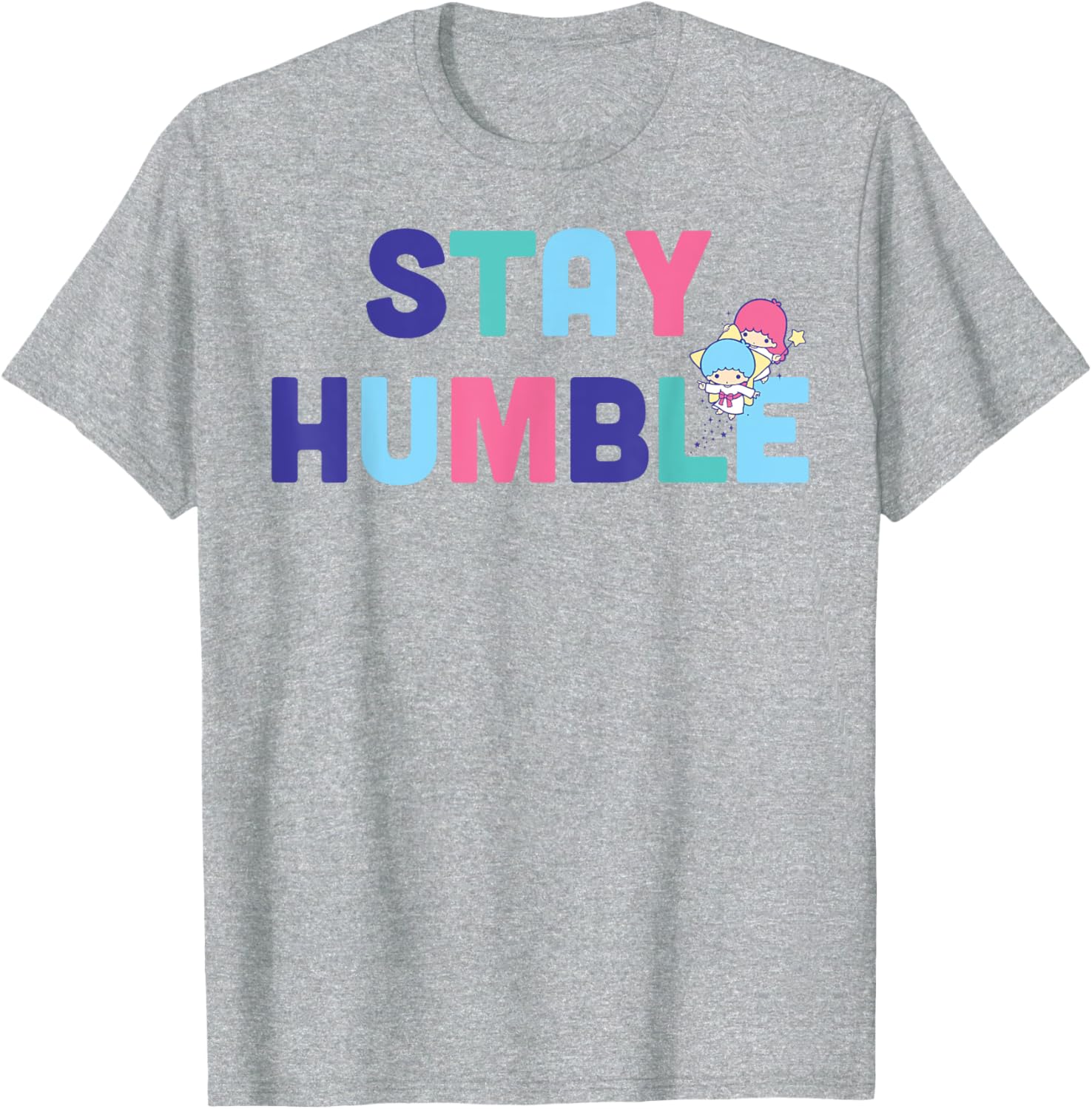 Little Twin Stars Stay Humble T-Shirt for Trendy Fashion Lovers - 9