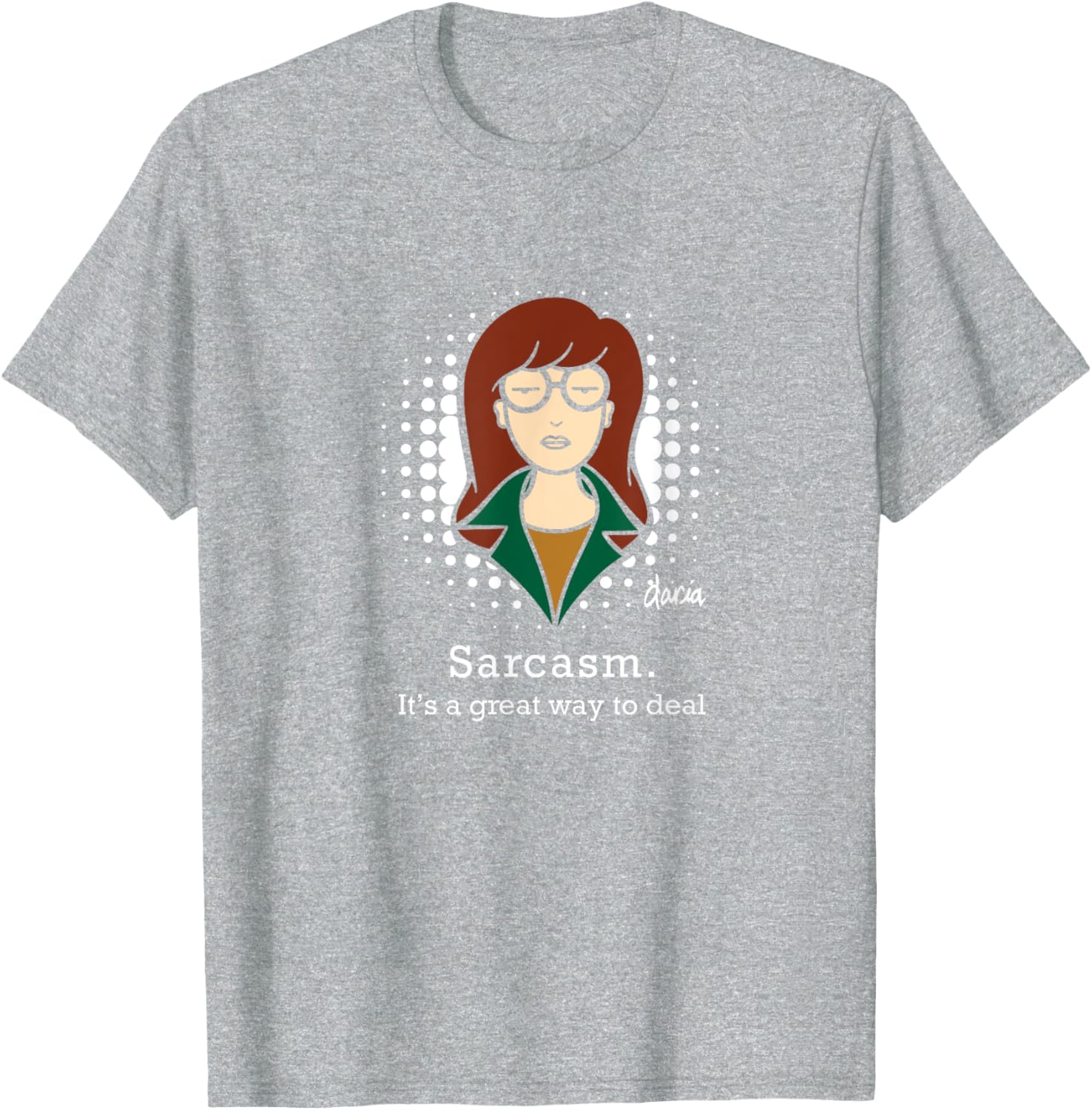 Mademark x Daria Sarcasm T-Shirt Perfect for Humor Lovers and Casual Wear - 24