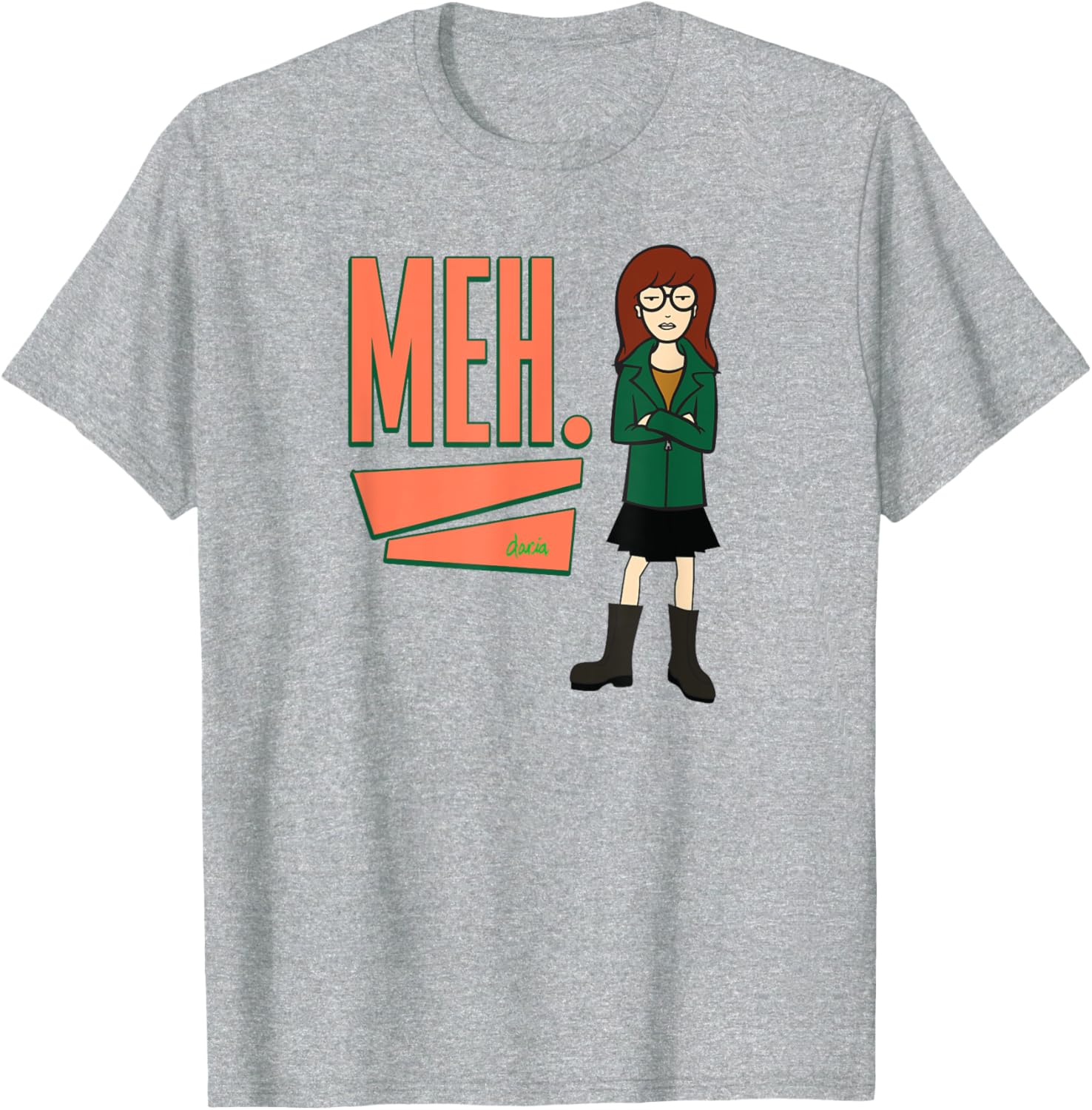 Mademark x Daria Meh T-Shirt Stylish and Comfortable Graphic Tee - 2