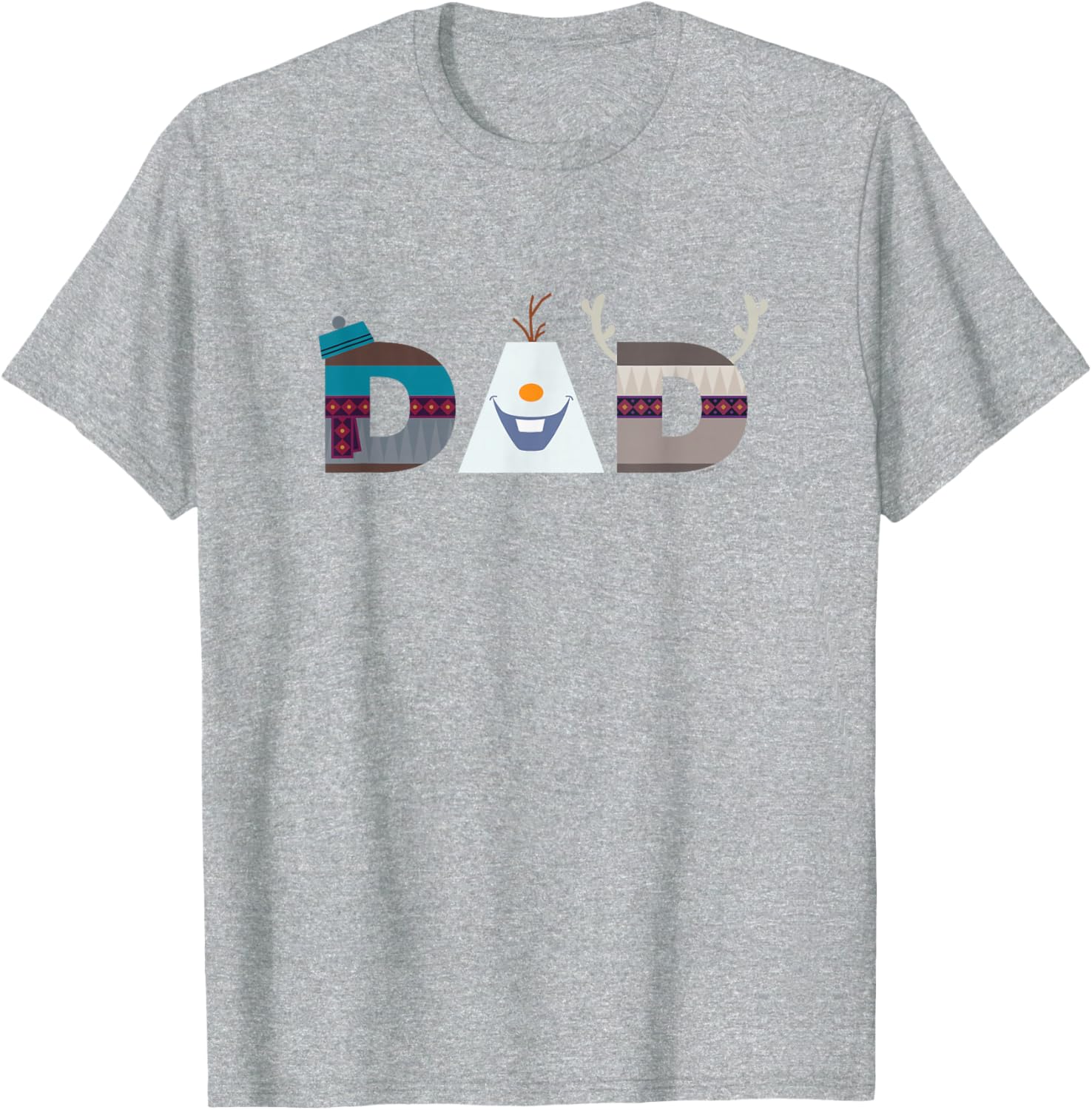 Disney Frozen Olaf Sven Kristoff Dad T-Shirt for Father's Day Birthday - 4