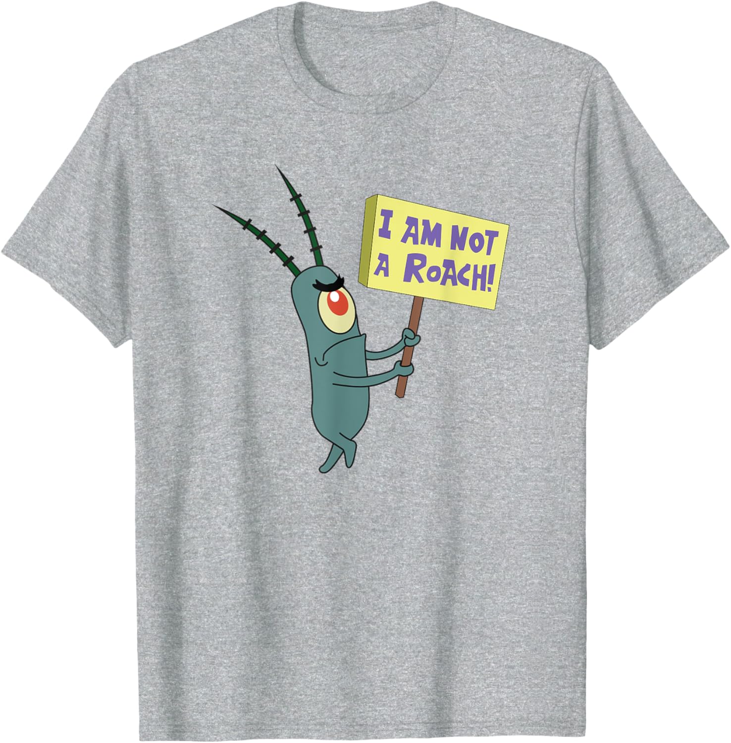 Mademark SpongeBob SquarePants Plankton Not a Roach T-Shirt for Fans - 2