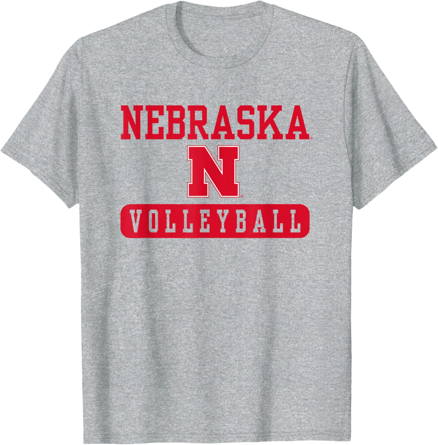 Elite Authentics Nebraska Cornhuskers Volleyball Black T-Shirt for All Ages - 4