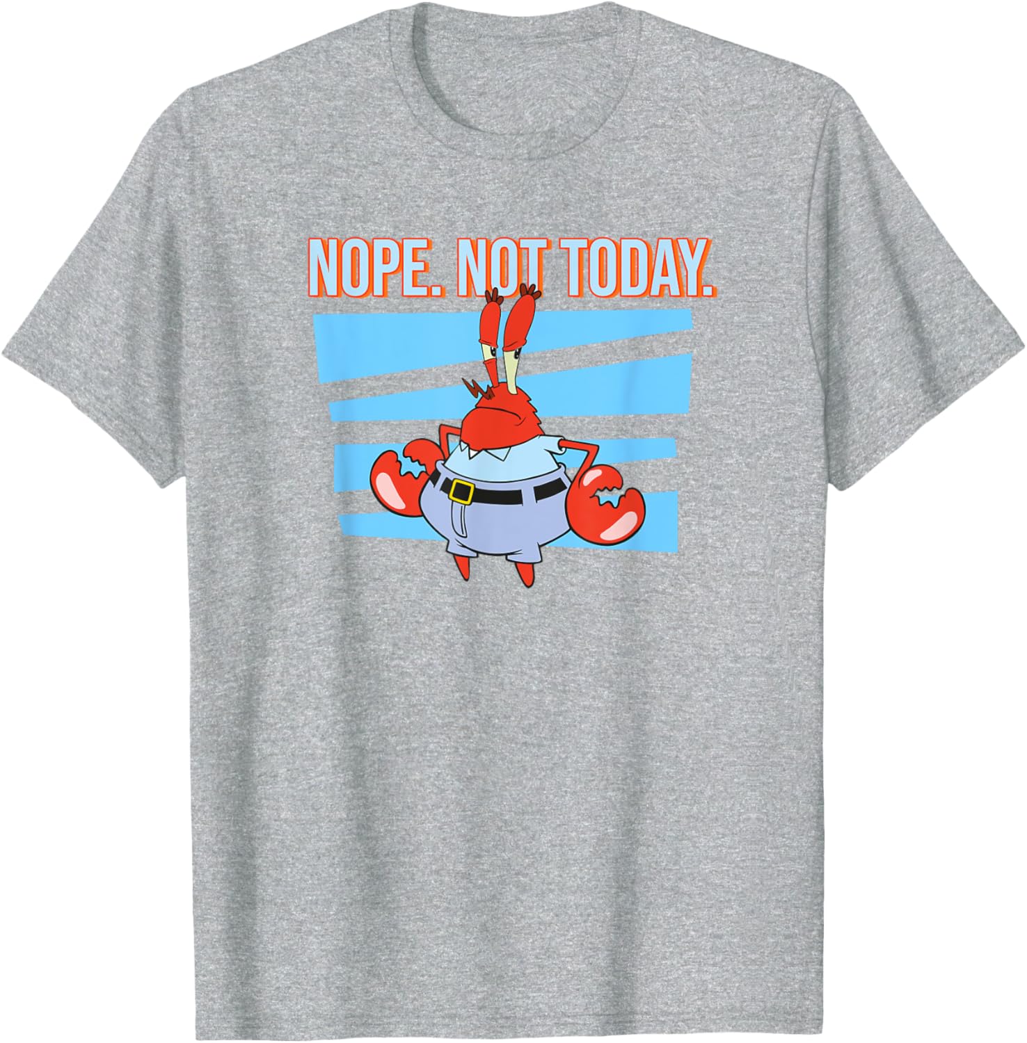 Mademark SpongeBob SquarePants Eugene Krabs Nope T-Shirt for Fans - 4