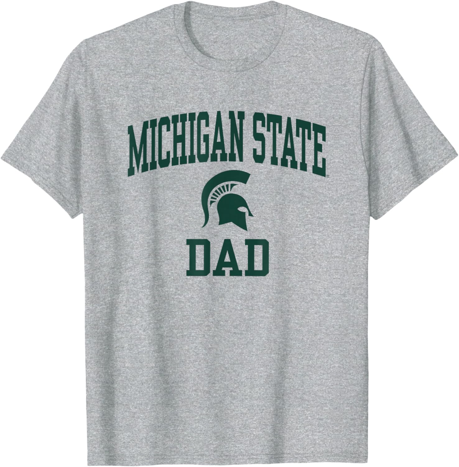 Officially Licensed Michigan State Spartans Dad Icon Gray T-Shirt - 1