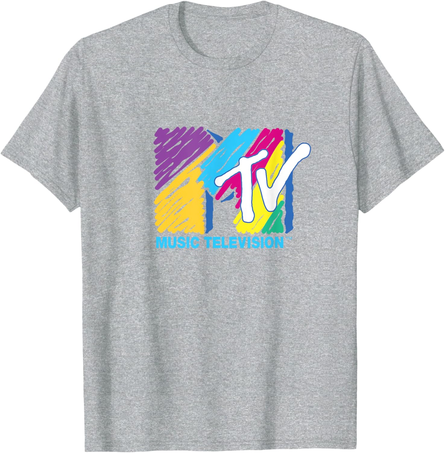 Mademark x MTV Colorful Logo Big Pen T-Shirt for Music Lovers - 7