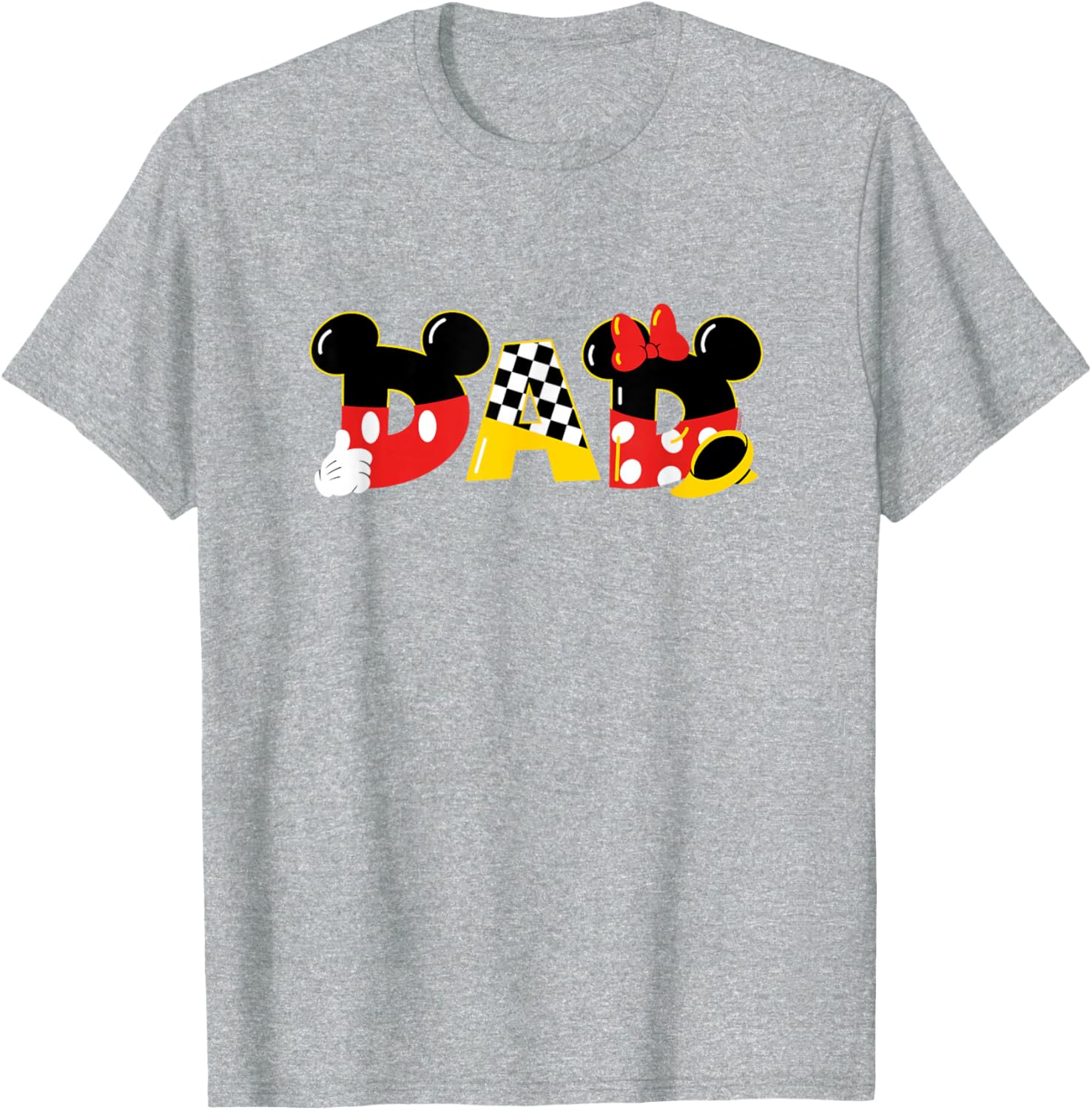 Disney Mickey and Minnie Mouse Dad T-Shirt for Father's Day Birthday Gift - 9