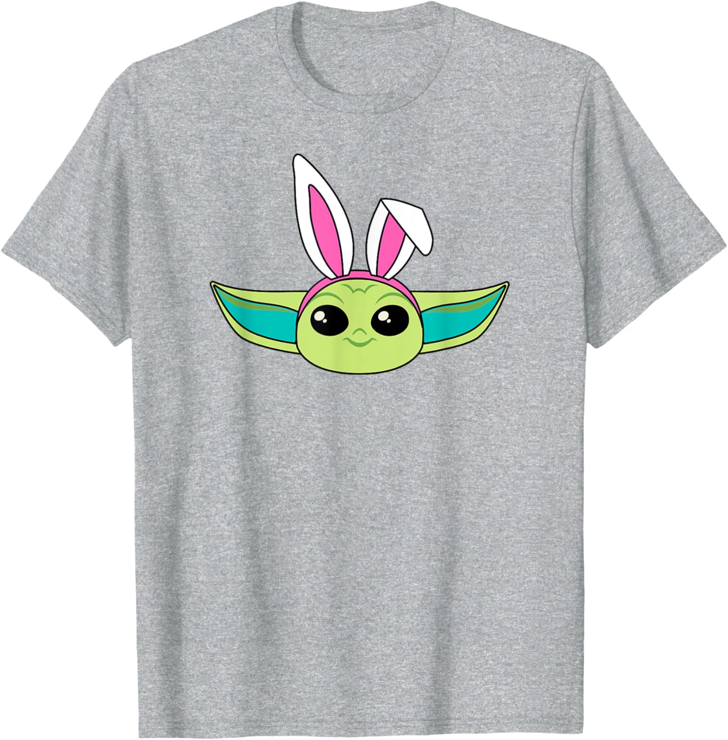 Mandalorian Grogu Easter Bunny Ears T-Shirt for Spring Fun - 5