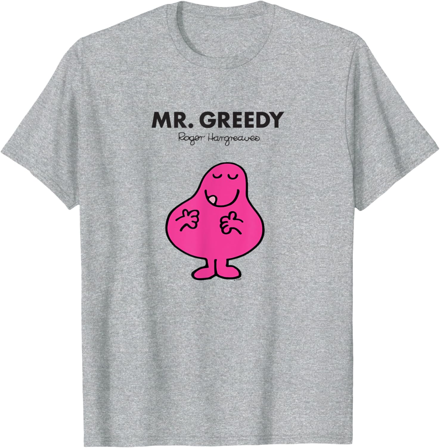 Mr Men Mr Greedy T-Shirt Fun Graphic Tee for Kids and Adults - 5
