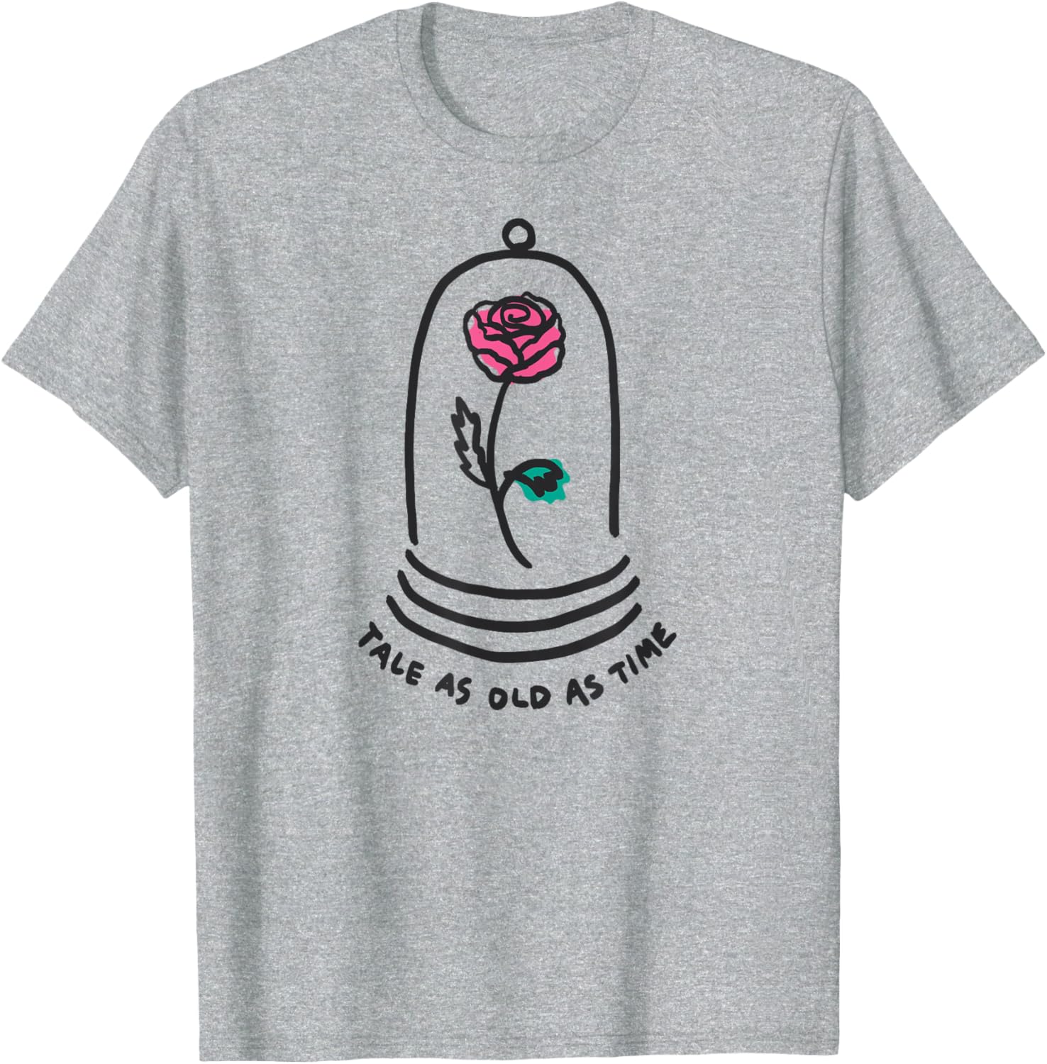 Amazon Essentials Boys Princess Belle Beauty and the Beast T-Shirt White Small - 5