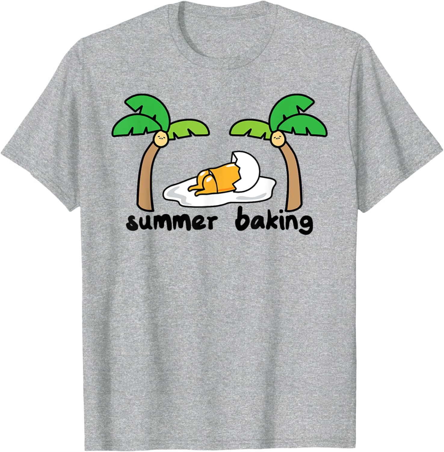 Gudetama Summer T-Shirt for All Ages with Fun Palm Tree Design - 4
