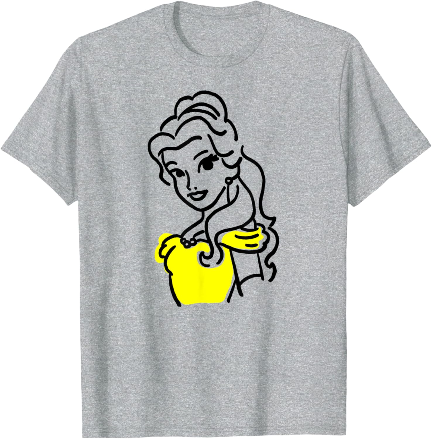 Amazon Essentials Men's Princess Belle T-Shirt White Small Stylish Tee - 2