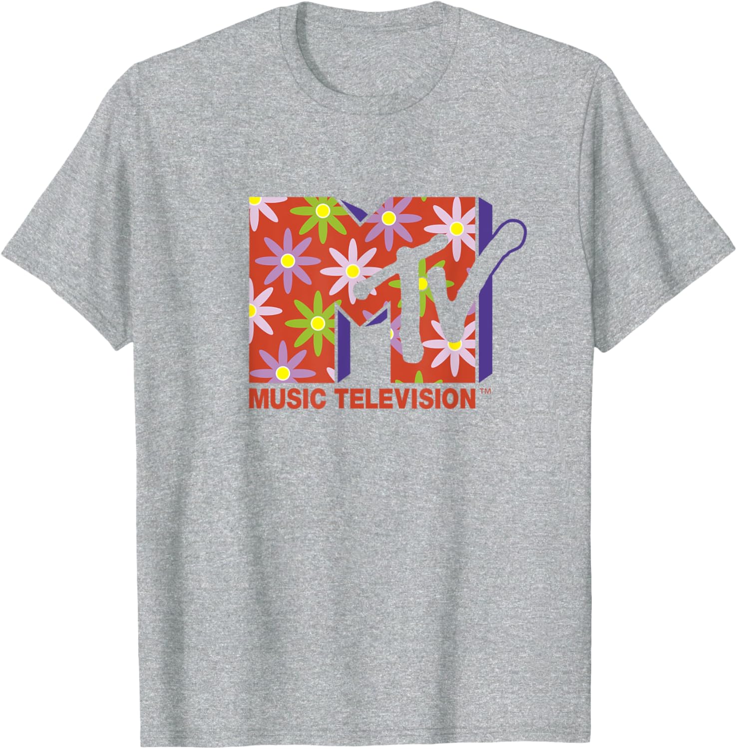 Mademark x MTV Flower Power T-Shirt - Official MTV Logo Apparel - 8