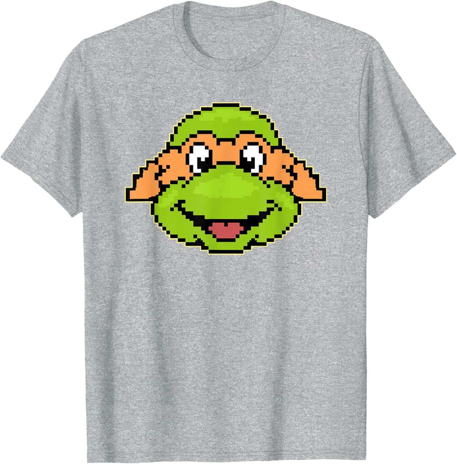 Mademark TMNT Michelangelo Pixel Style T-Shirt for Fun Casual Wear - 5