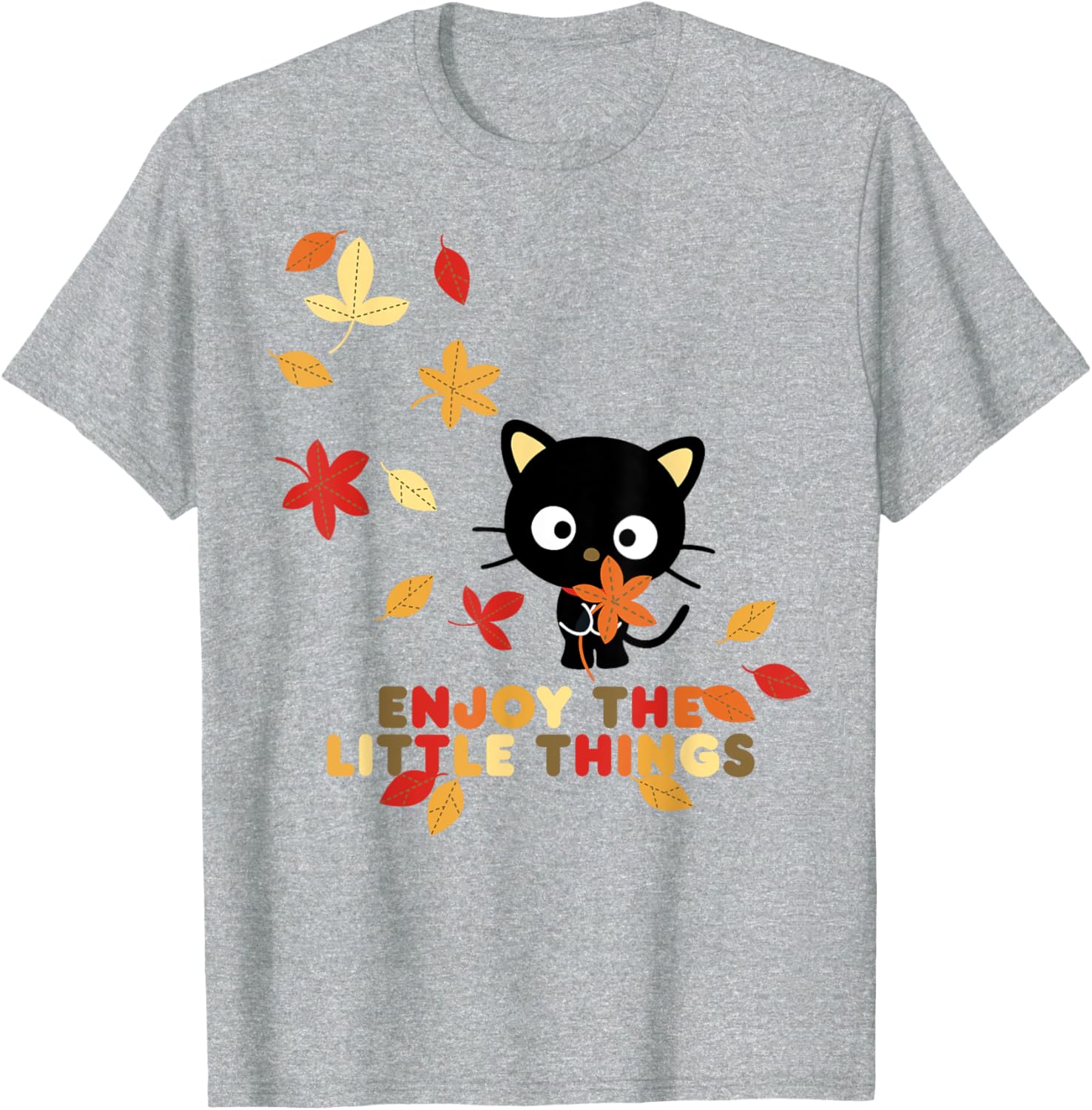 Chococat Enjoy The Little Things Fall Leaves T-Shirt for Everyone - 11