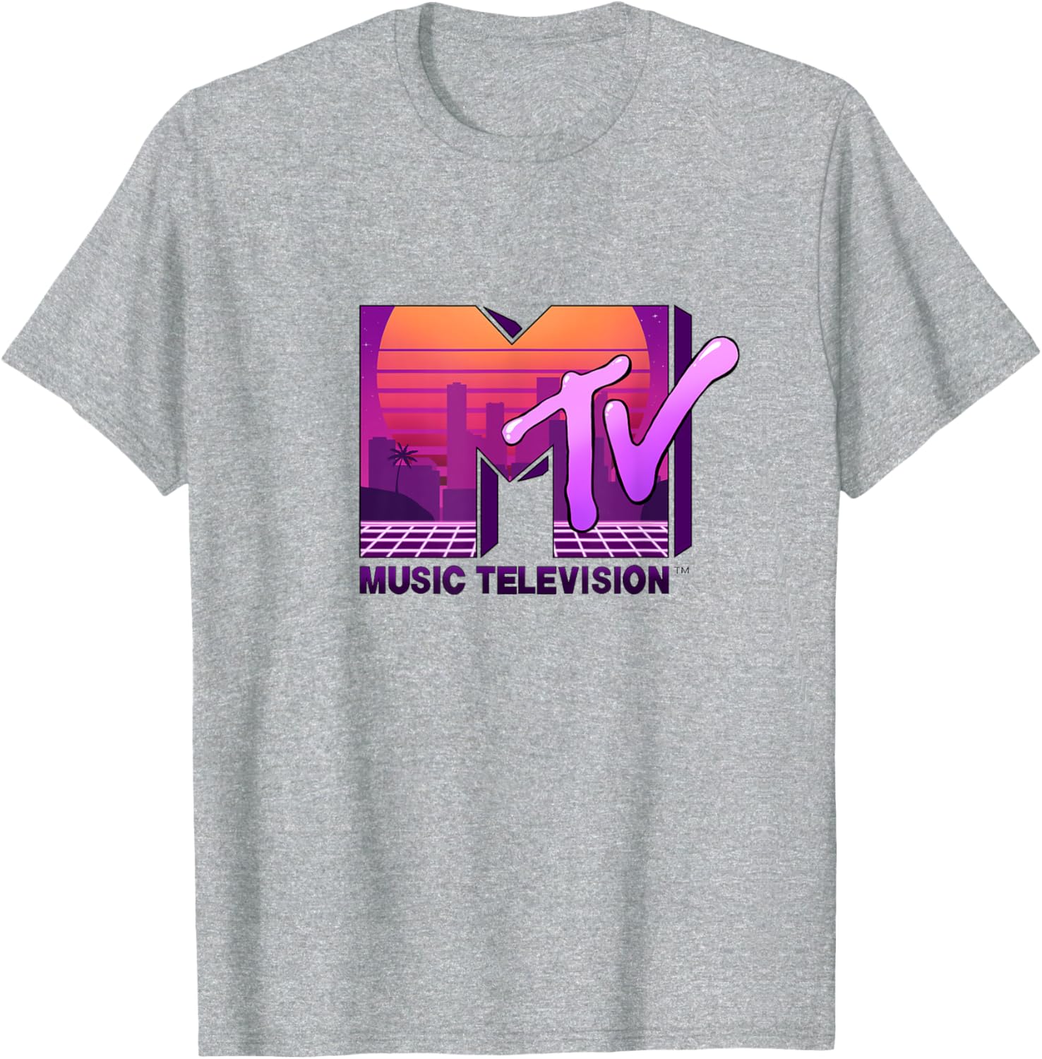 Mademark x MTV Sunset Skyline T-Shirt - Official MTV Logo Design - 2