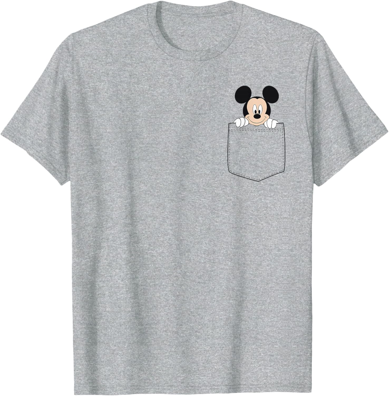 Disney Classic Fit Mickey Mouse T-Shirt for Adults - Blue Cotton Crew Neck - 8