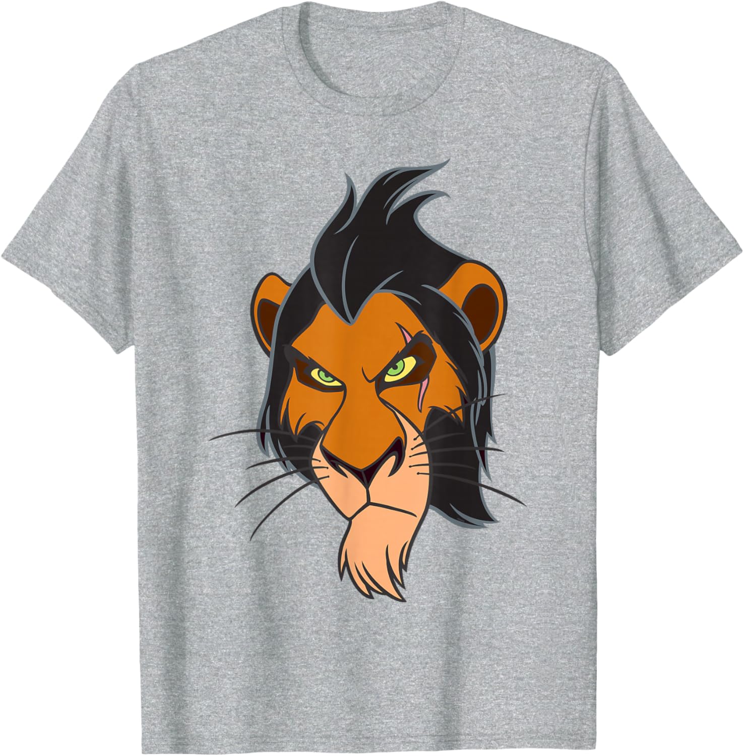 Disney Scar Big Face Costume T-Shirt for Lion King Fans - 25