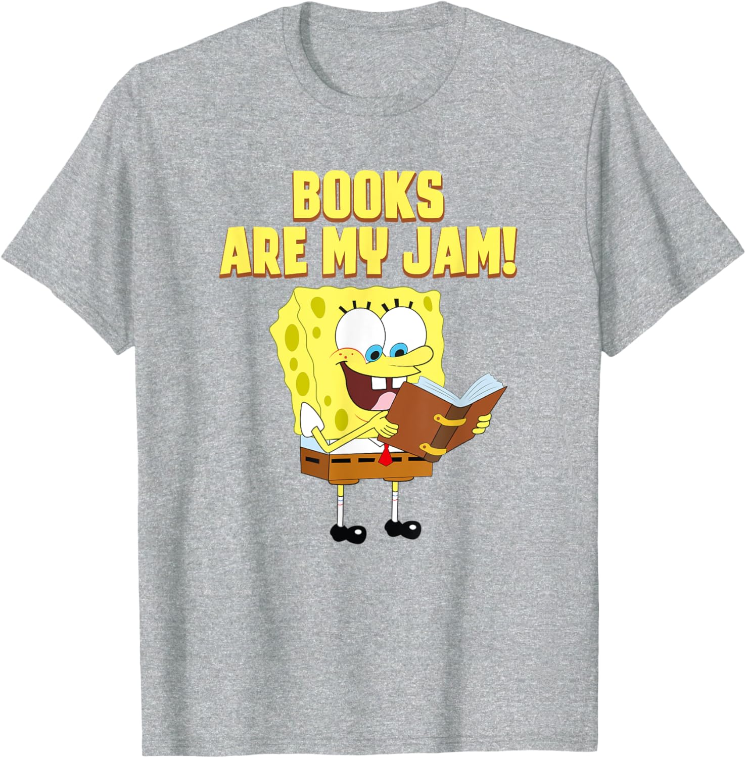 Mademark SpongeBob Loves Reading T-Shirt for Book Lovers and Fans - 3