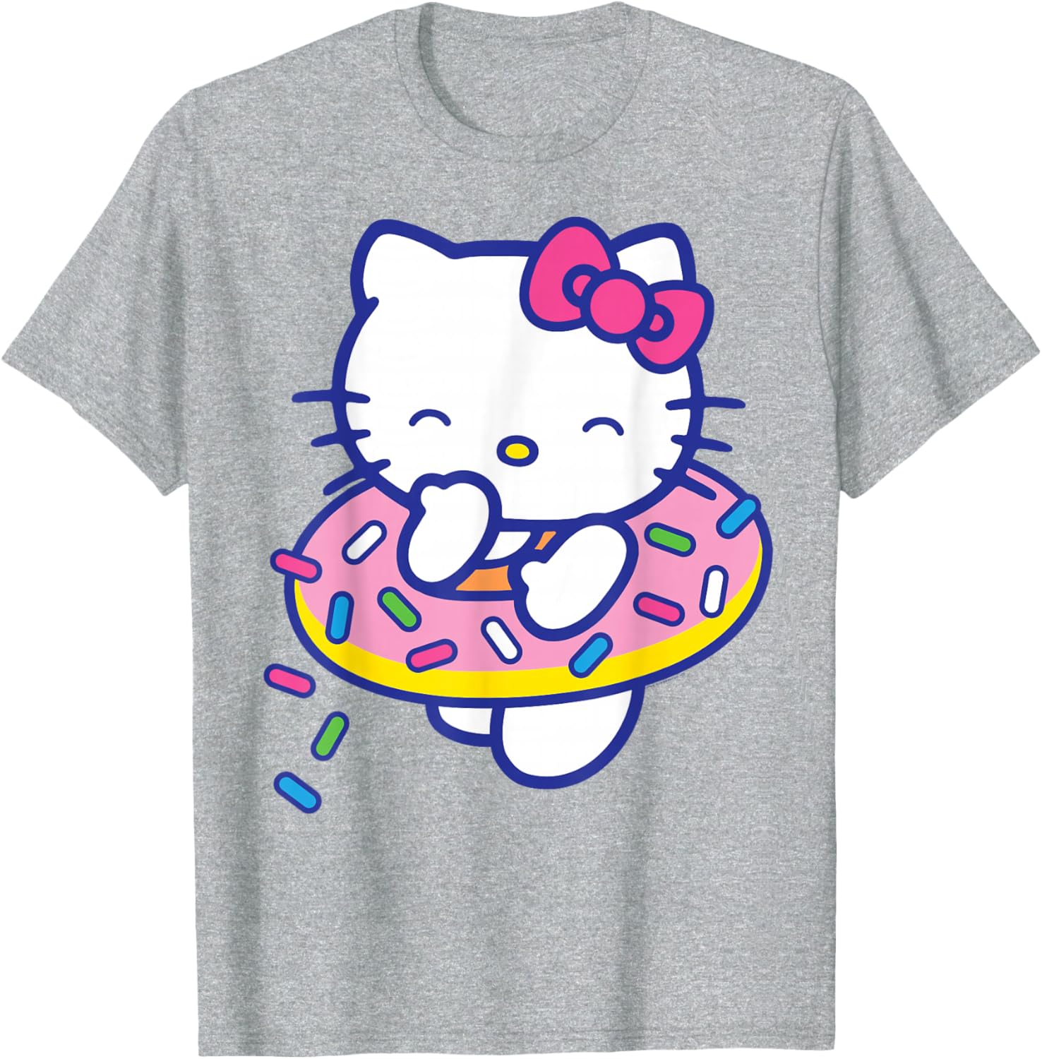 Hello Kitty Donut Sprinkles Floaty Summer T-Shirt for Fun Pool Days - 15