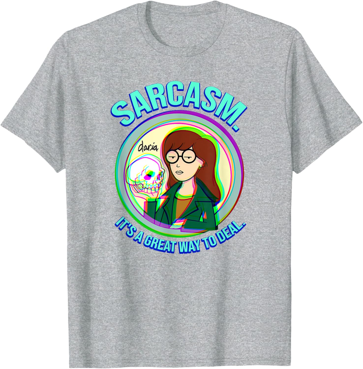 Mademark x Daria Sarcasm Graphic Tee for Casual Style and Humor - 18