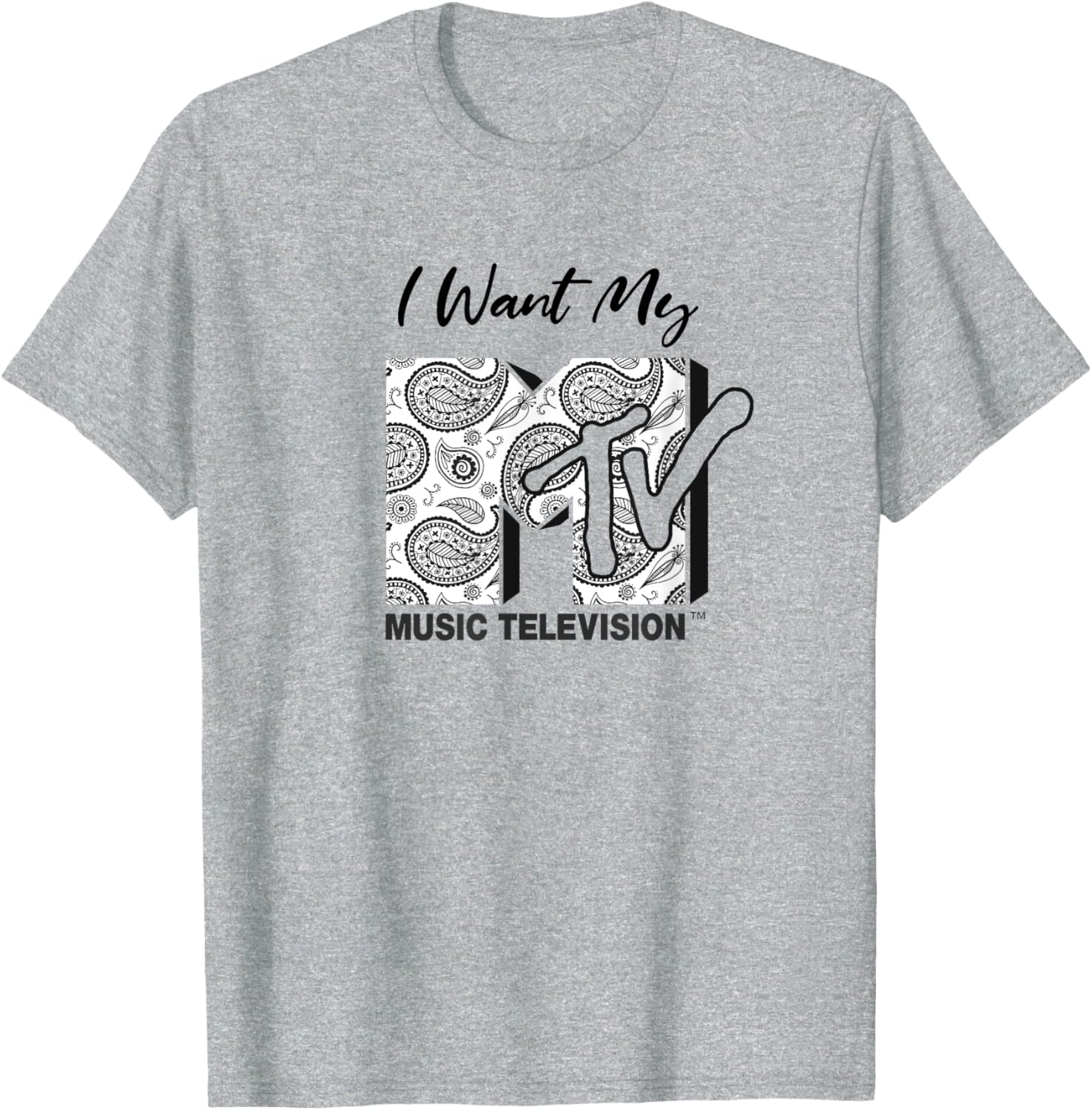 Mademark x MTV Vintage Ornaments T-Shirt for Music Lovers - 9