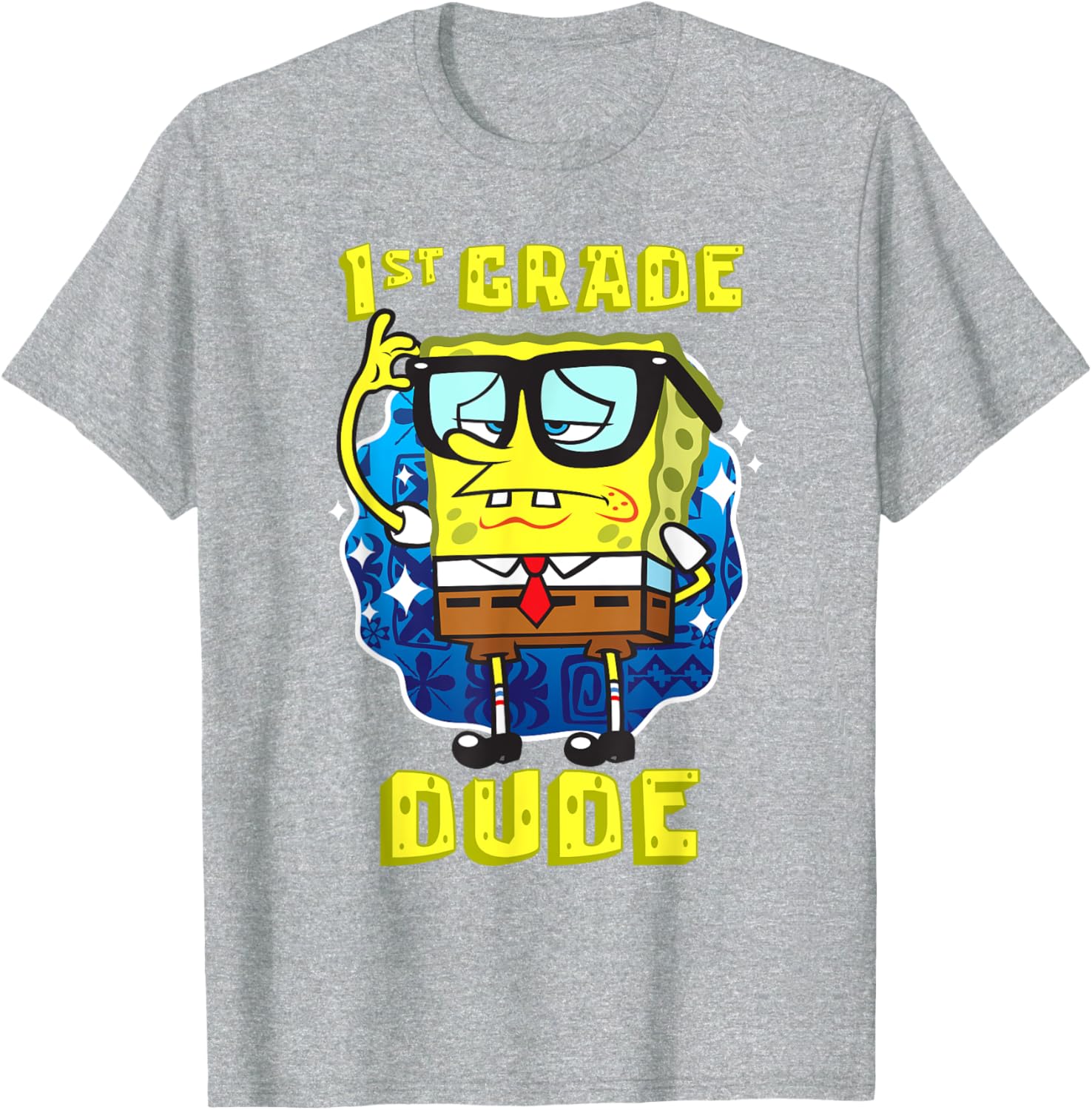 SpongeBob SquarePants 1st Grade Dude T-Shirt for Smart Kids - 7