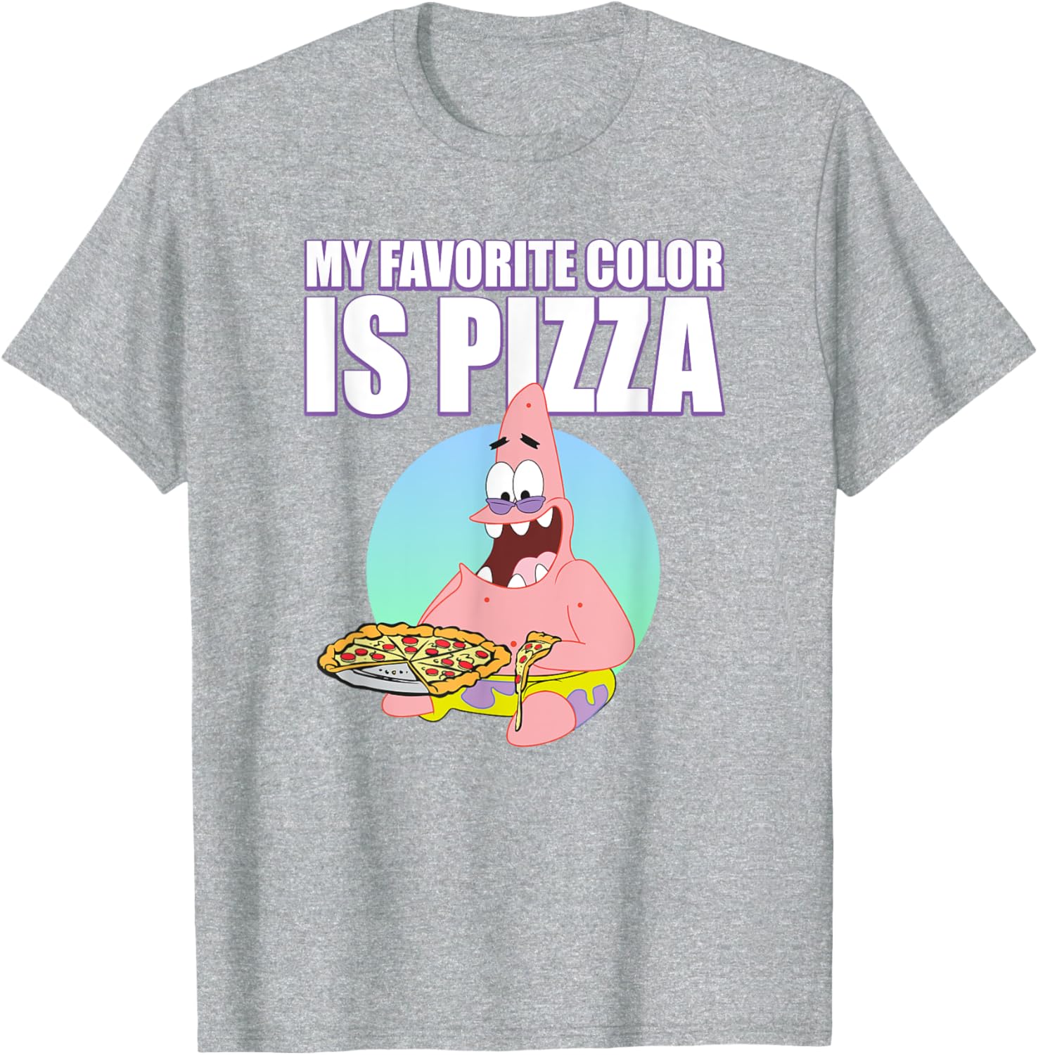 Mademark x SpongeBob SquarePants Patrick Loves Pizza T-Shirt for Fun Lovers - 3