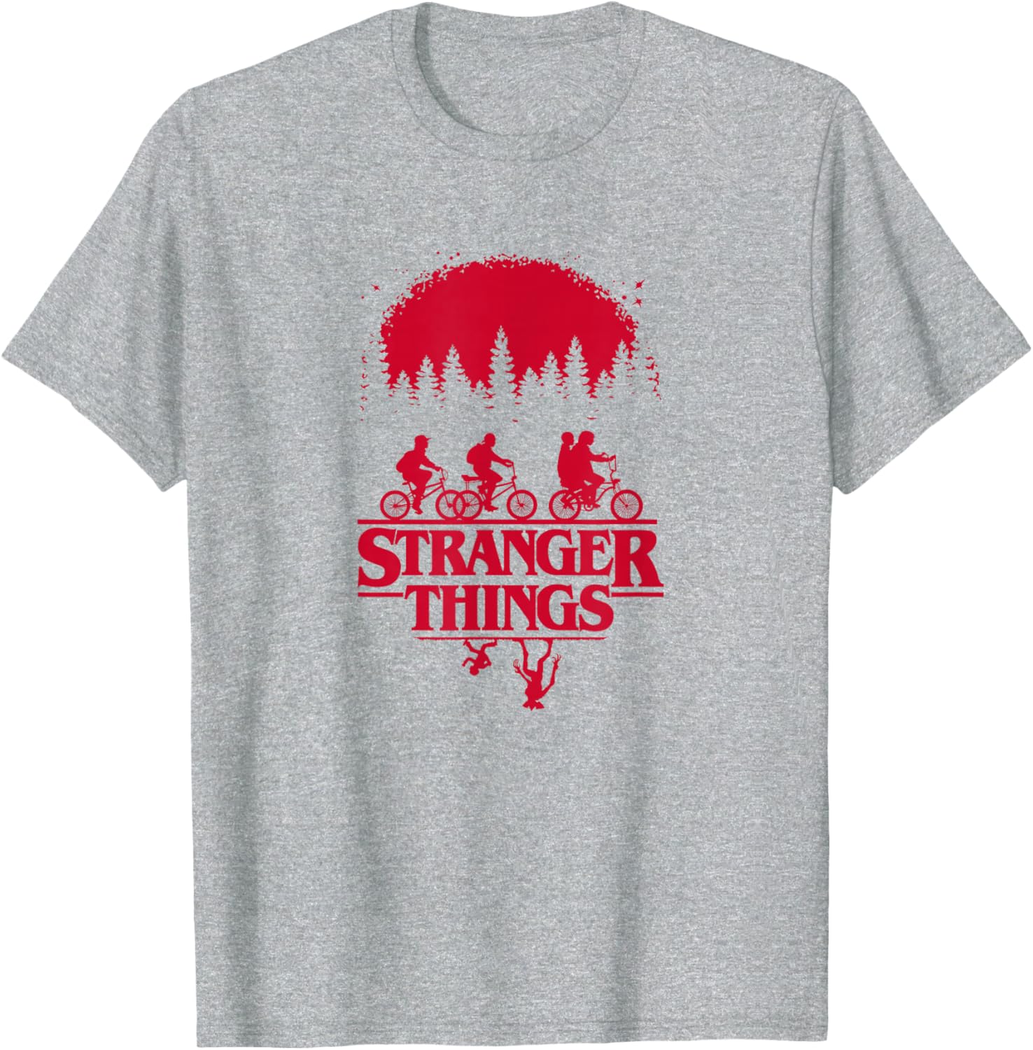 Stranger Things Upside Down Silhouette Group Shot T-Shirt for Fans - 10