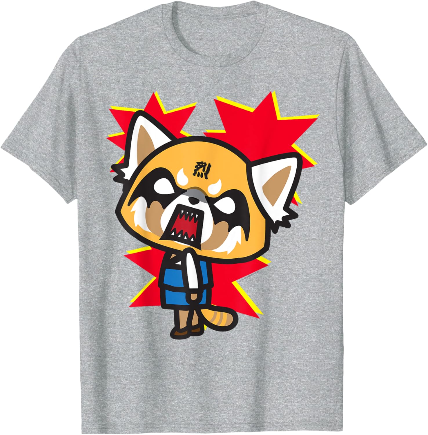 Aggretsuko Rage Face Tee Shirt Fun Graphic T-Shirt for Fans - 2