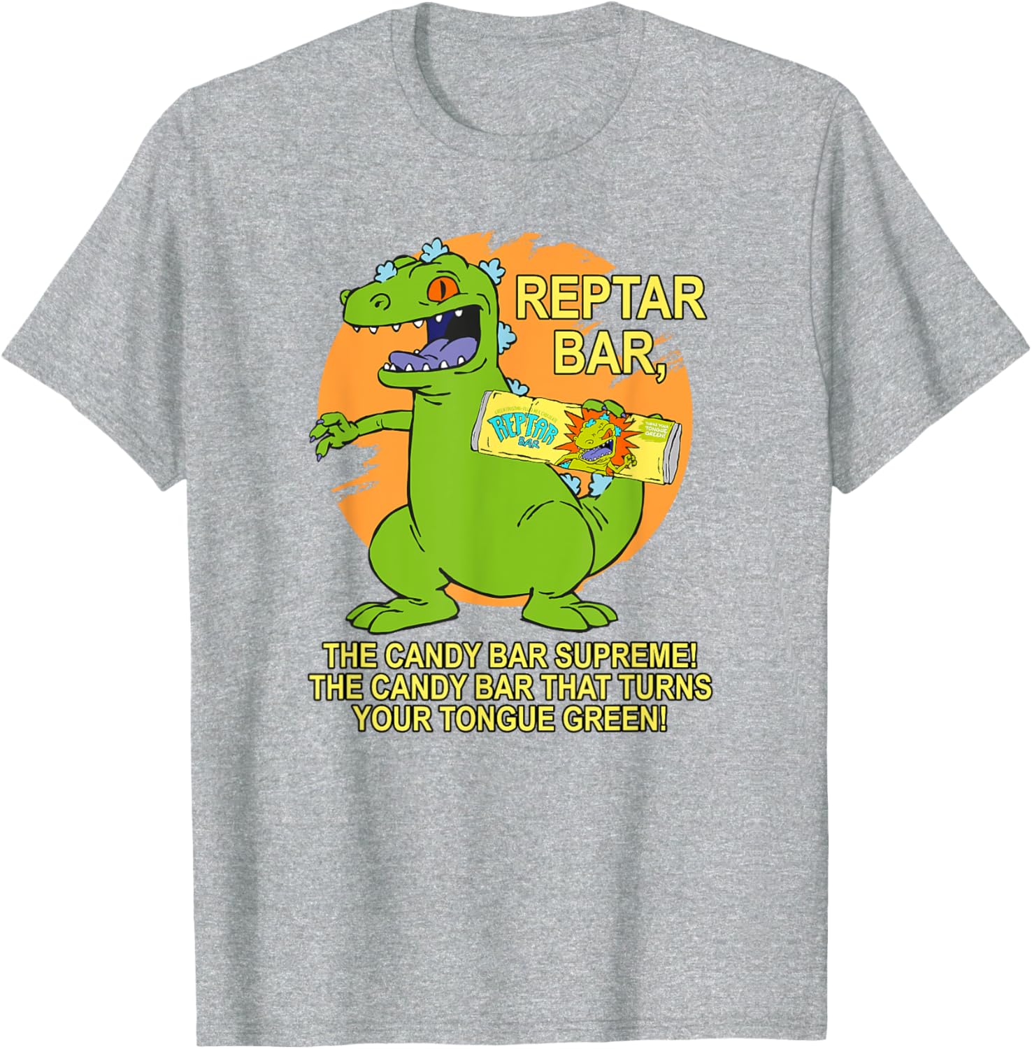 Mademark x Rugrats Reptar Bar T-Shirt Turns Your Tongue Green Fun Apparel - 5
