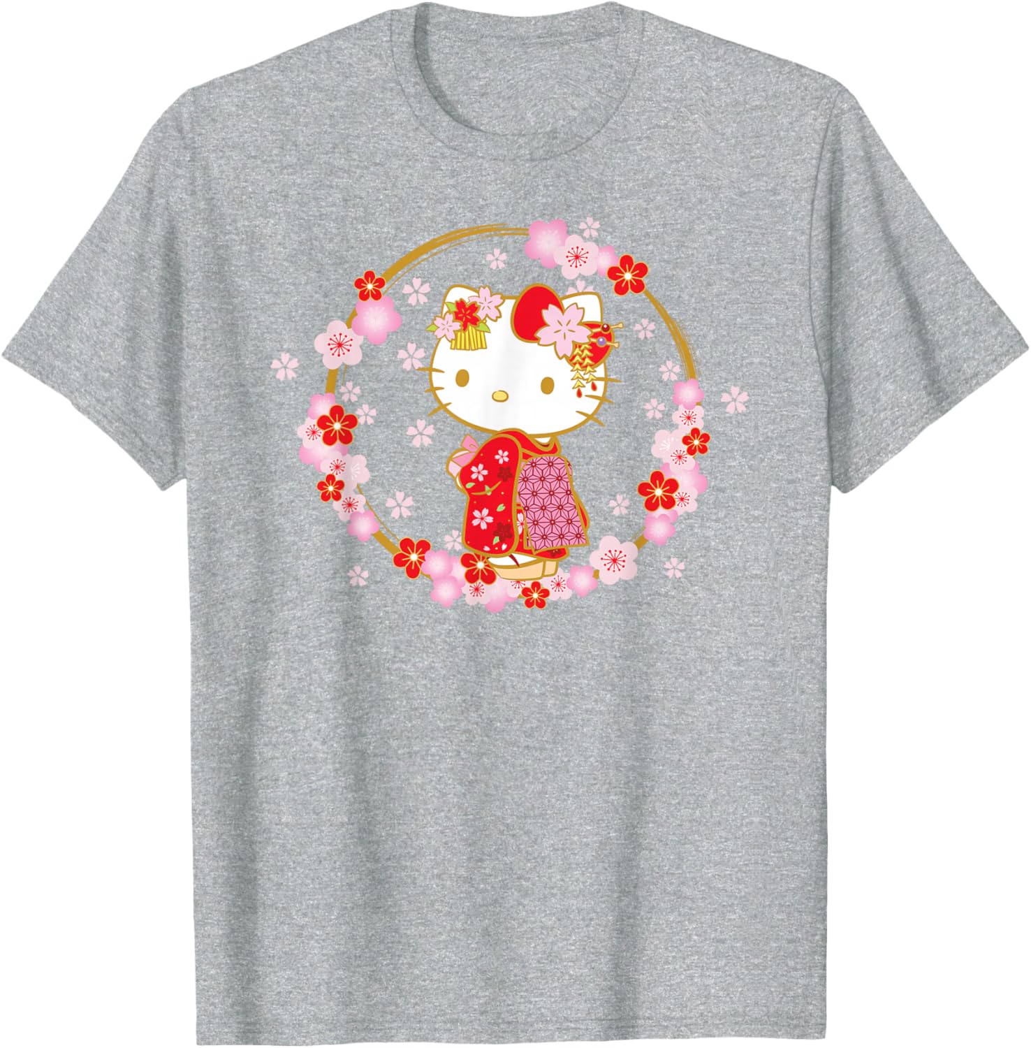 Hello Kitty Sakura Spring T-Shirt Cute Graphic Tee for Kids and Adults - 13