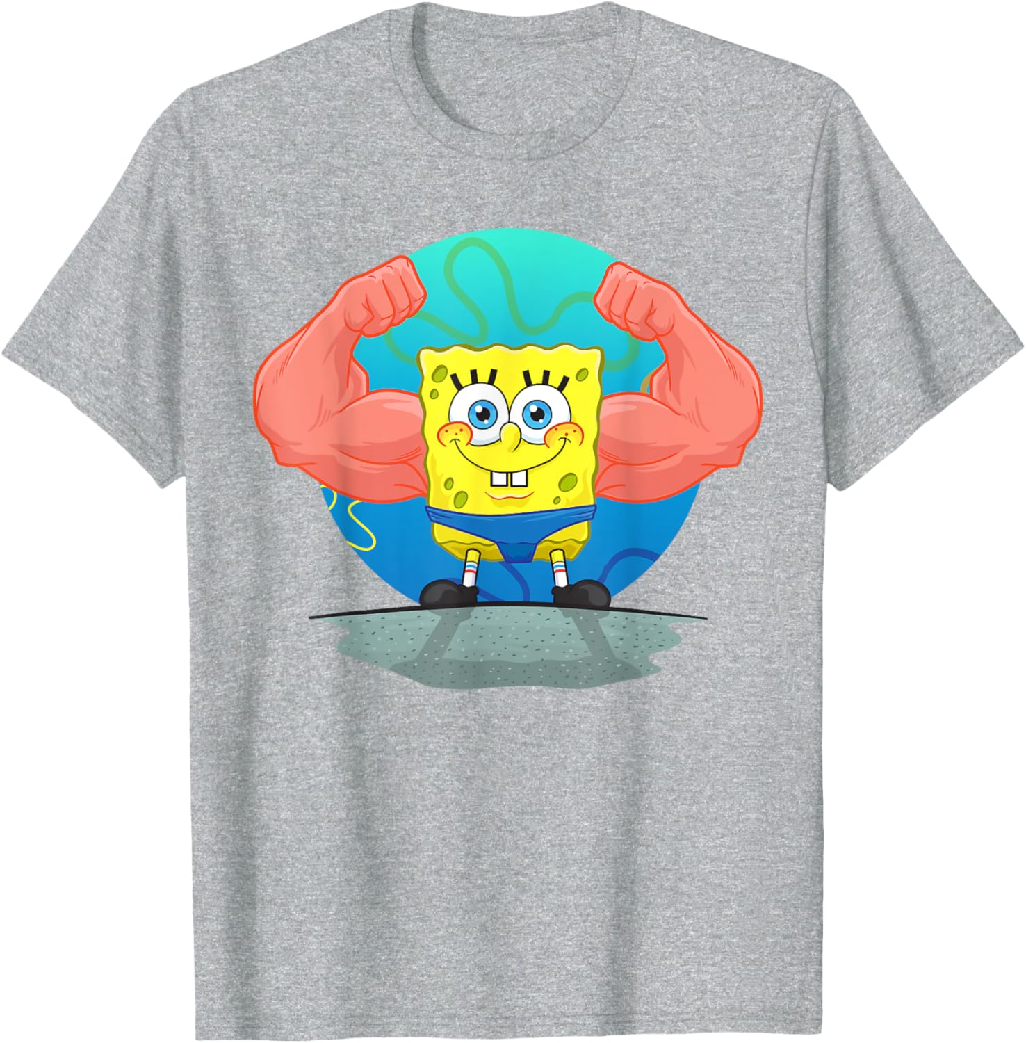 Mademark SpongeBob MuscleBob BuffPants T-Shirt for Fun Fashion Fans - 14