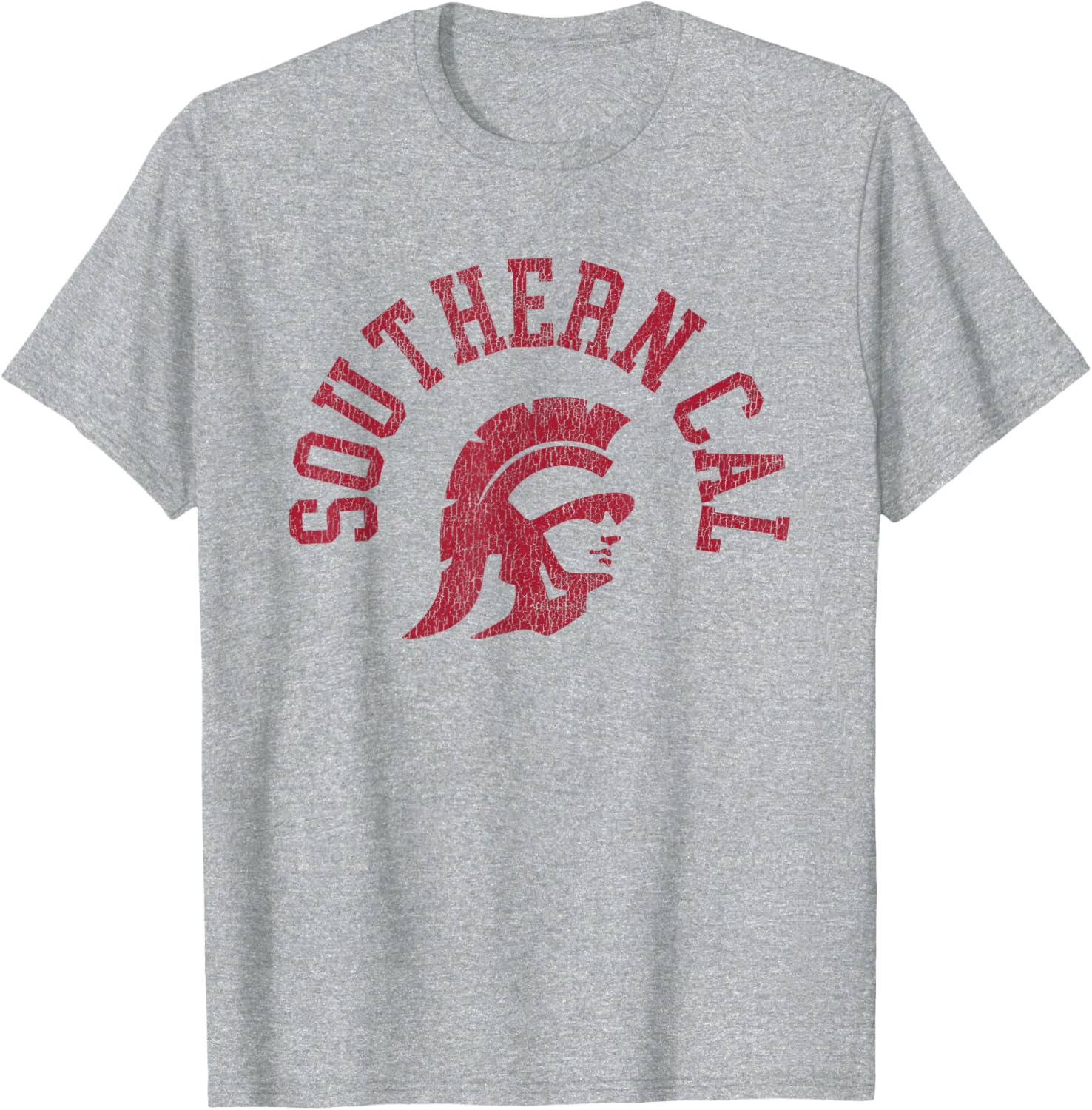 Retro 80s USC Southern Cal Distressed T-Shirt for Sports Fans - 1
