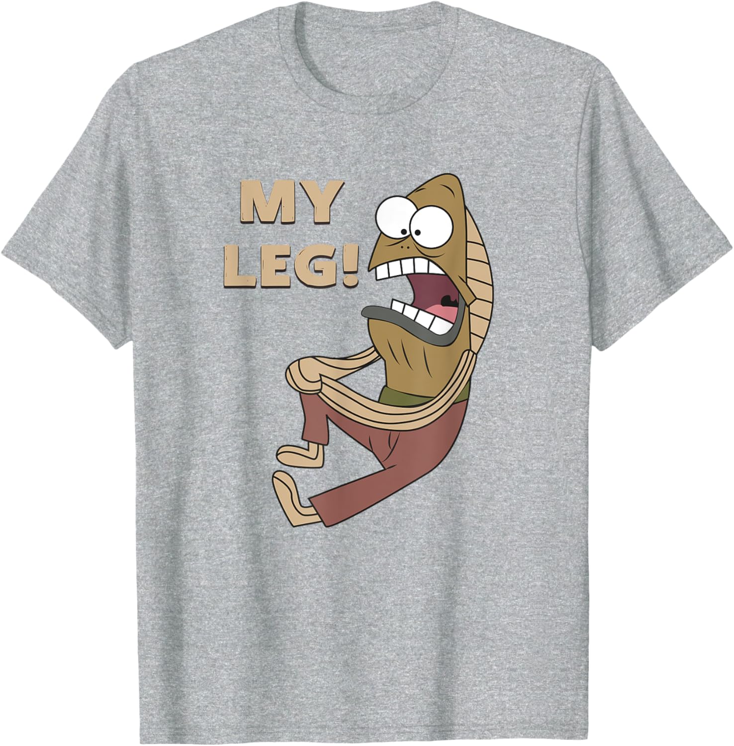 Mademark Fred the Fish My Leg T-Shirt SpongeBob SquarePants Apparel - 9