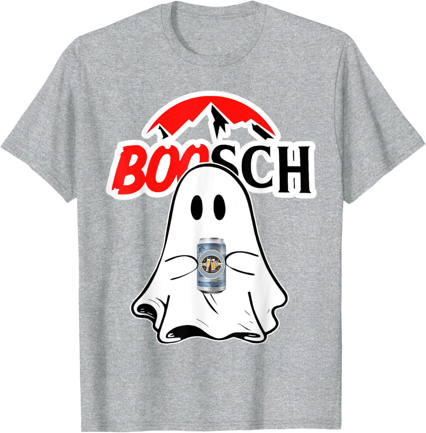 Funny Ghost Beer Drinking T-Shirt for Halloween Party - Unisex Design - 7