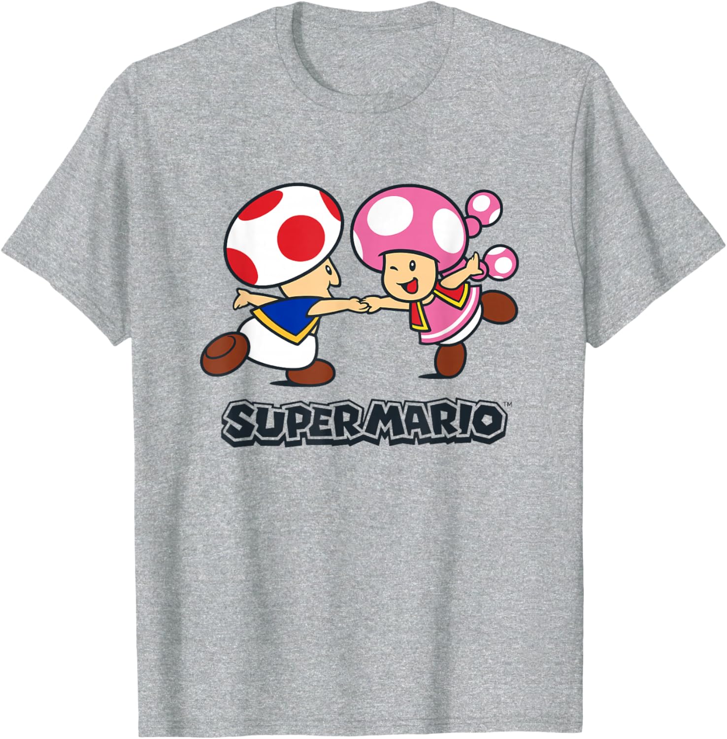 Super Mario Bros Happy Toads Classic Nintendo Duo T-Shirt for Fans - 22