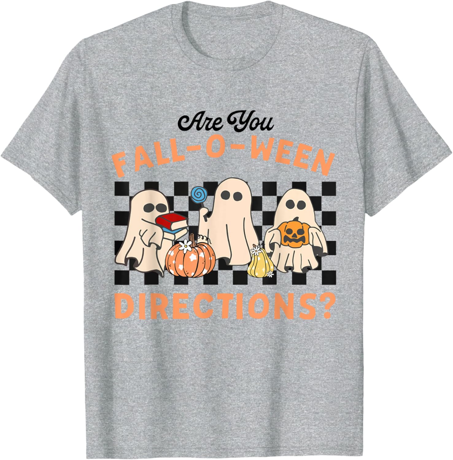 Retro Halloween Ghost T-Shirt for Teachers Fun Fall Style - 11