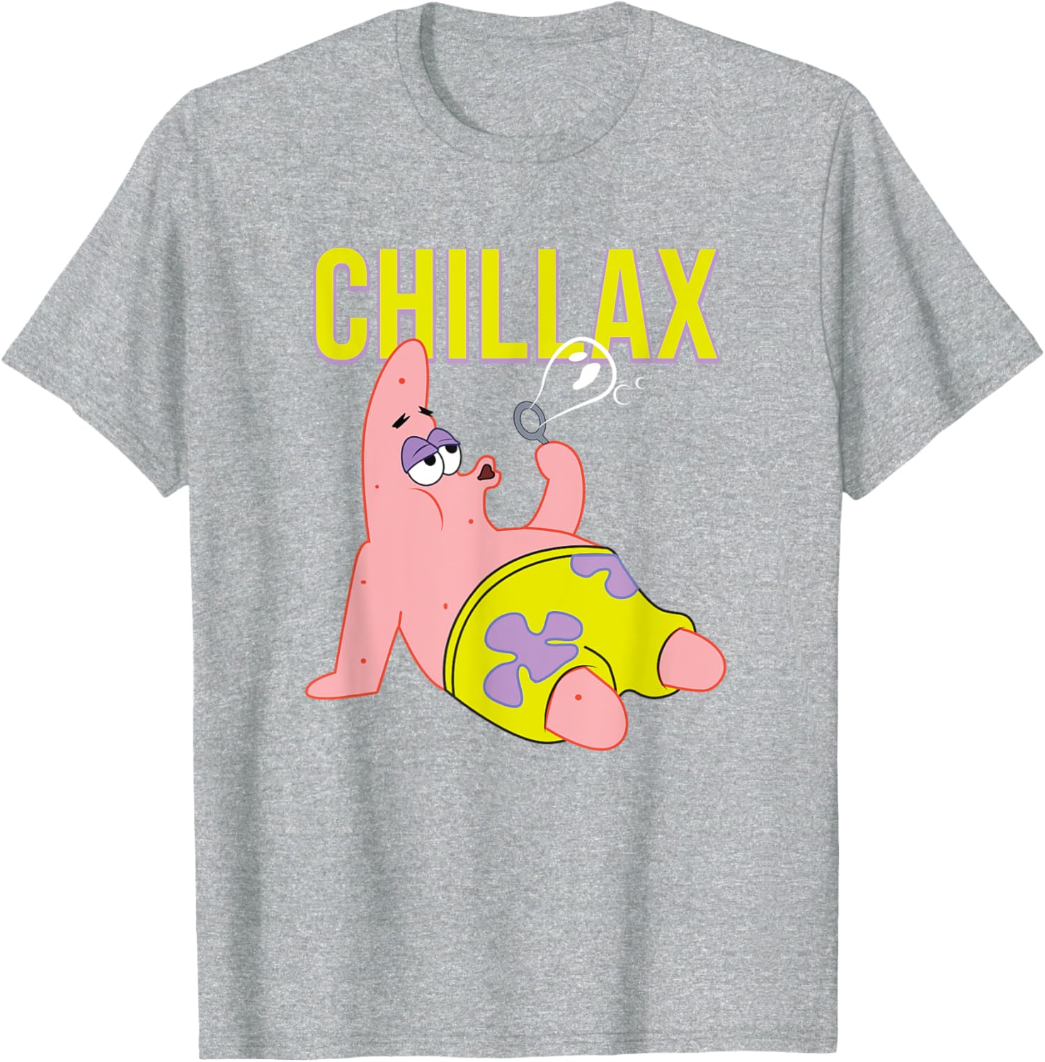 Mademark SpongeBob Patrick Star Chillax T-Shirt for Fun Summer Style - 14