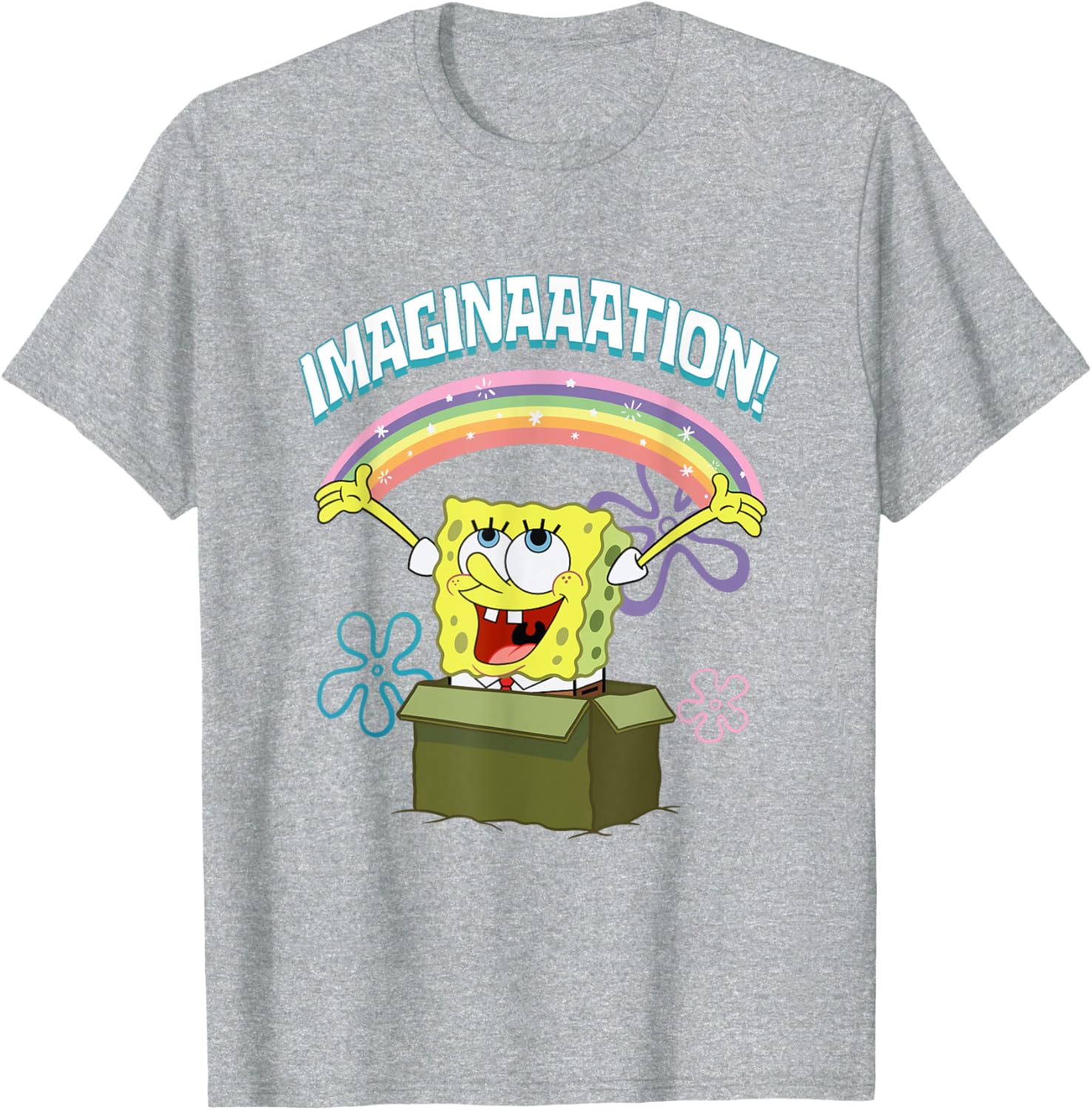 Mademark SpongeBob SquarePants Imaginaaation Box Funny T-Shirt for Fans - 9