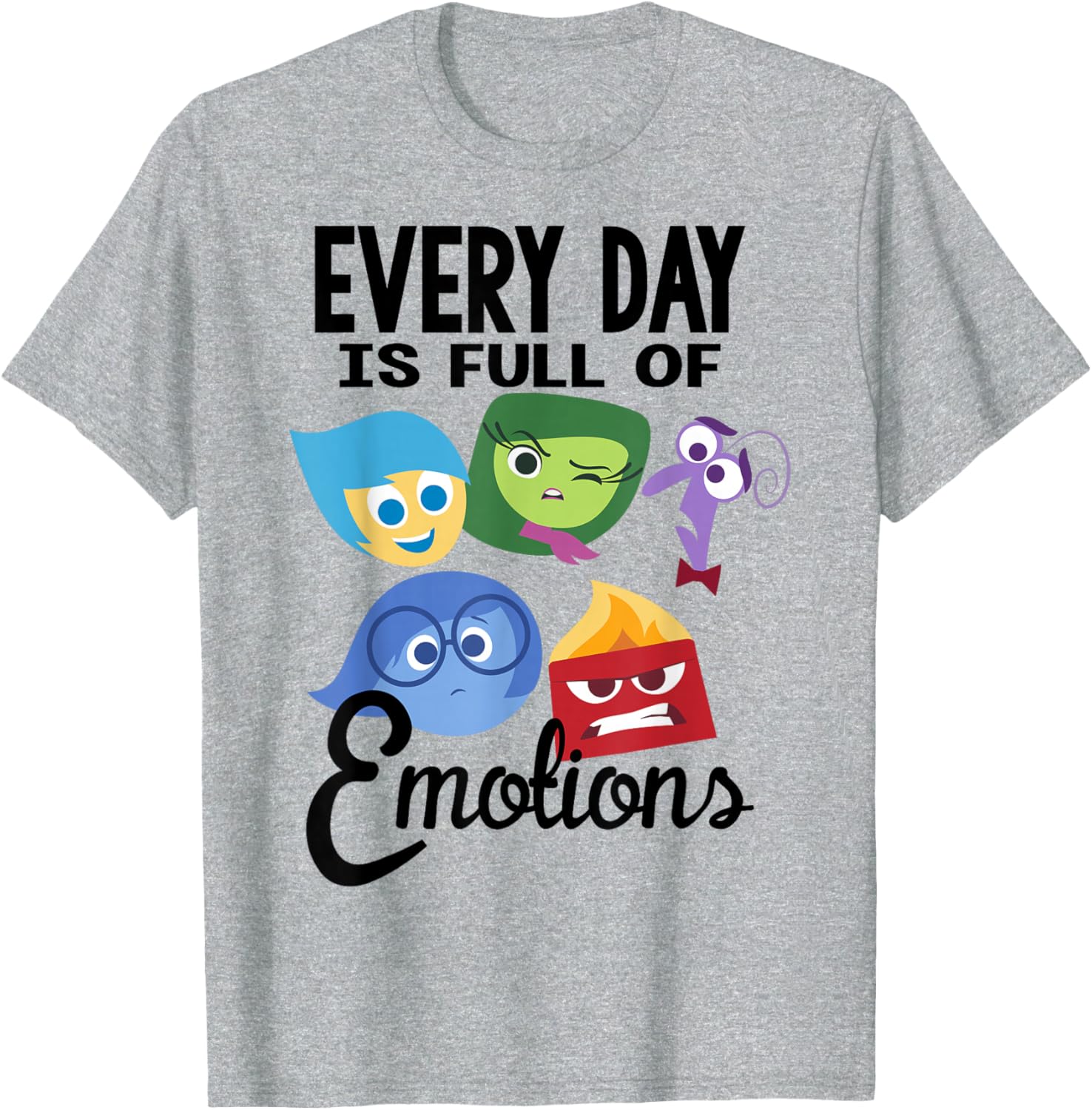 Disney Pixar Inside Out Emotions T-Shirt Fun Group Design Apparel - 4