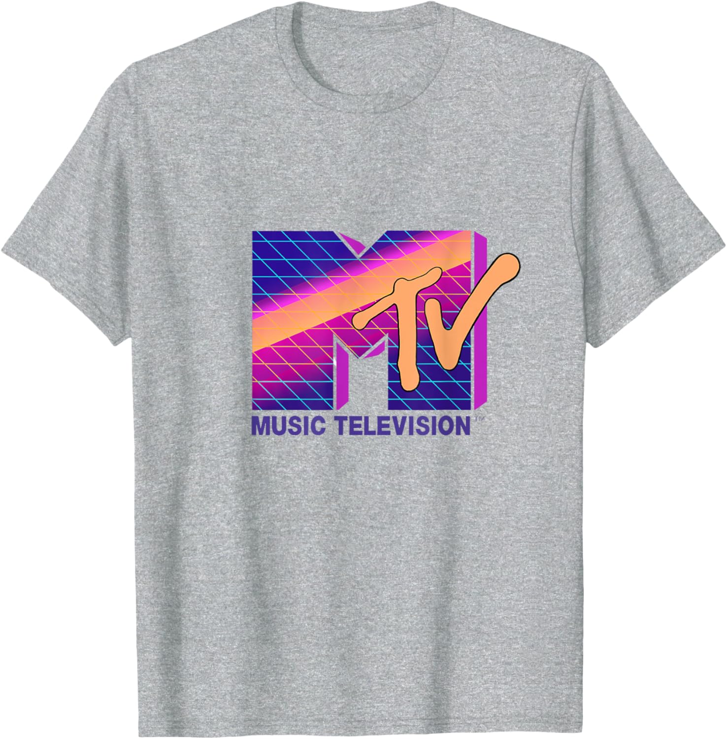 Mademark x MTV Retro Logo T-Shirt in Bold 80s Colors - Stylish Apparel - 7