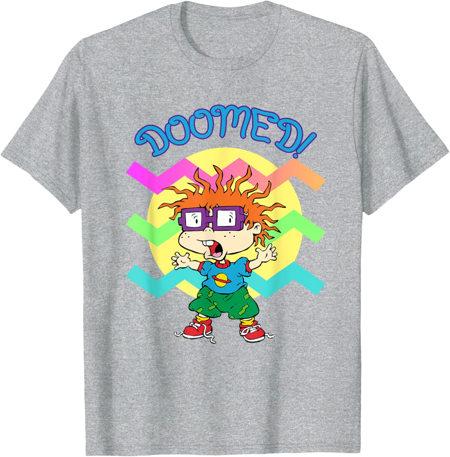 Mademark x Rugrats Chuckie We're Doomed T-Shirt for Kids and Fans - 5