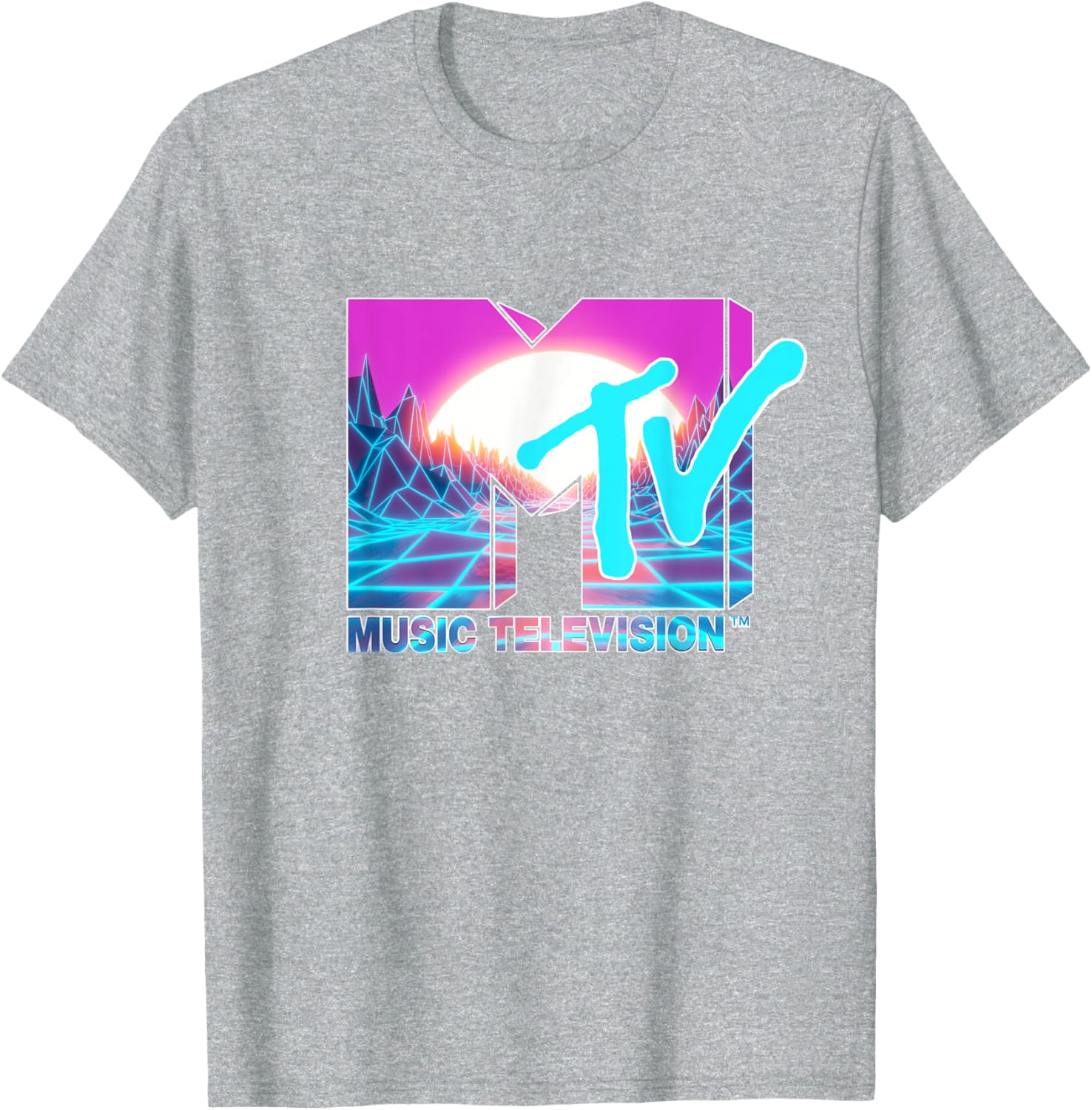 Mademark x MTV Official Logo T-Shirt with Sun and World Graphic - 19