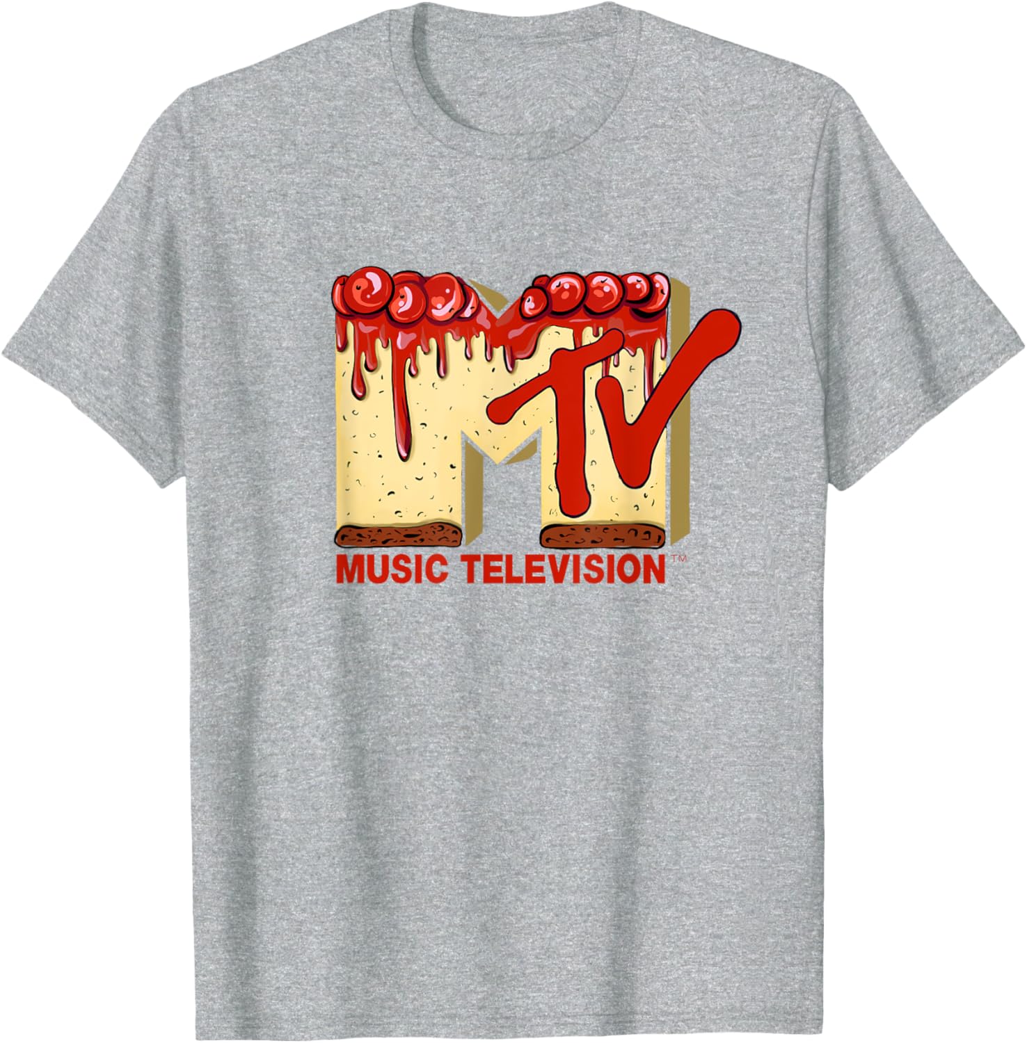 Mademark x MTV Cherry Pie Cake T-Shirt - Original MTV Logo Apparel - 6