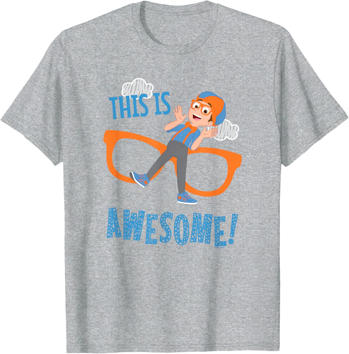 Blippi Awesome Glasses T-Shirt for Kids - Fun and Colorful Apparel - 8