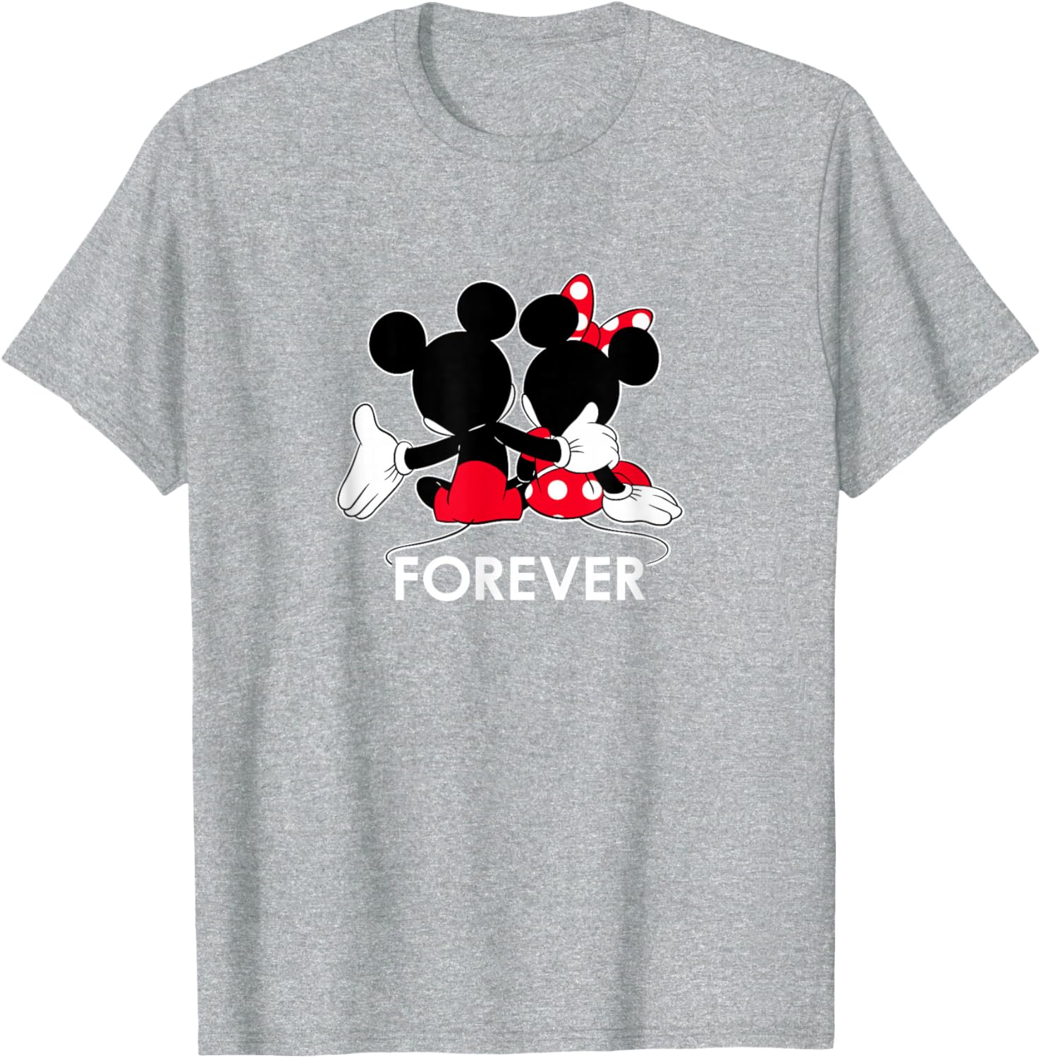 Disney Mickey and Minnie Mouse Silhouette Forever T-Shirt for All Ages - 1